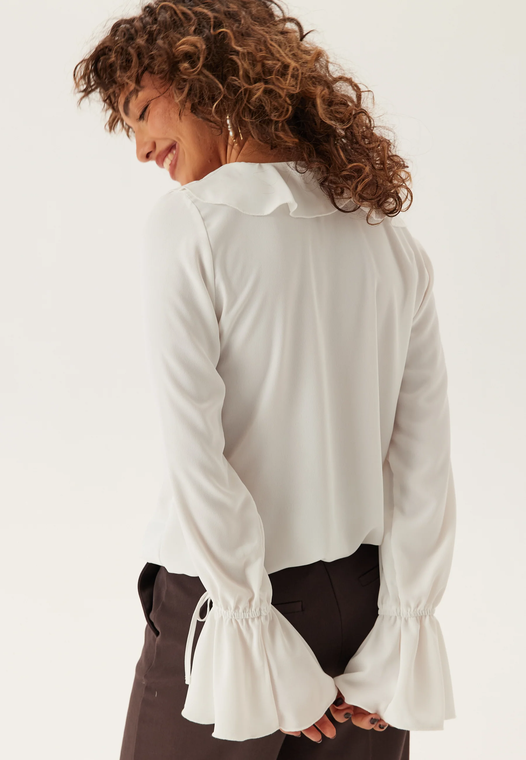 Frill Tie Blouse - Image 4