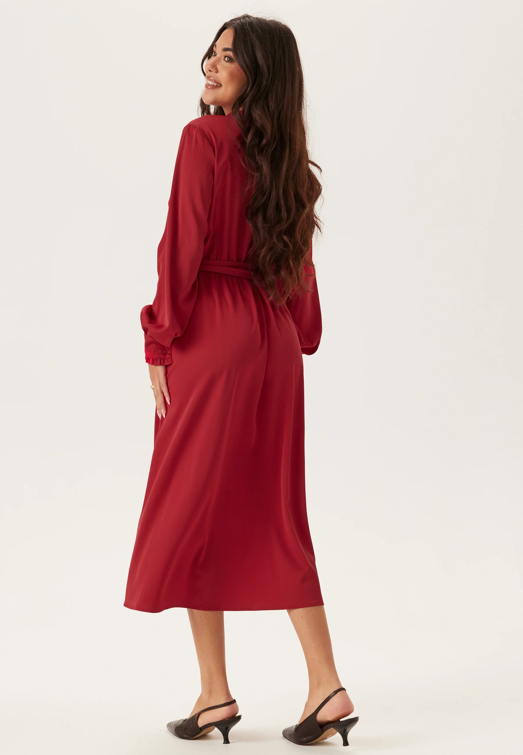 Frill Wrap Dress - Image 2