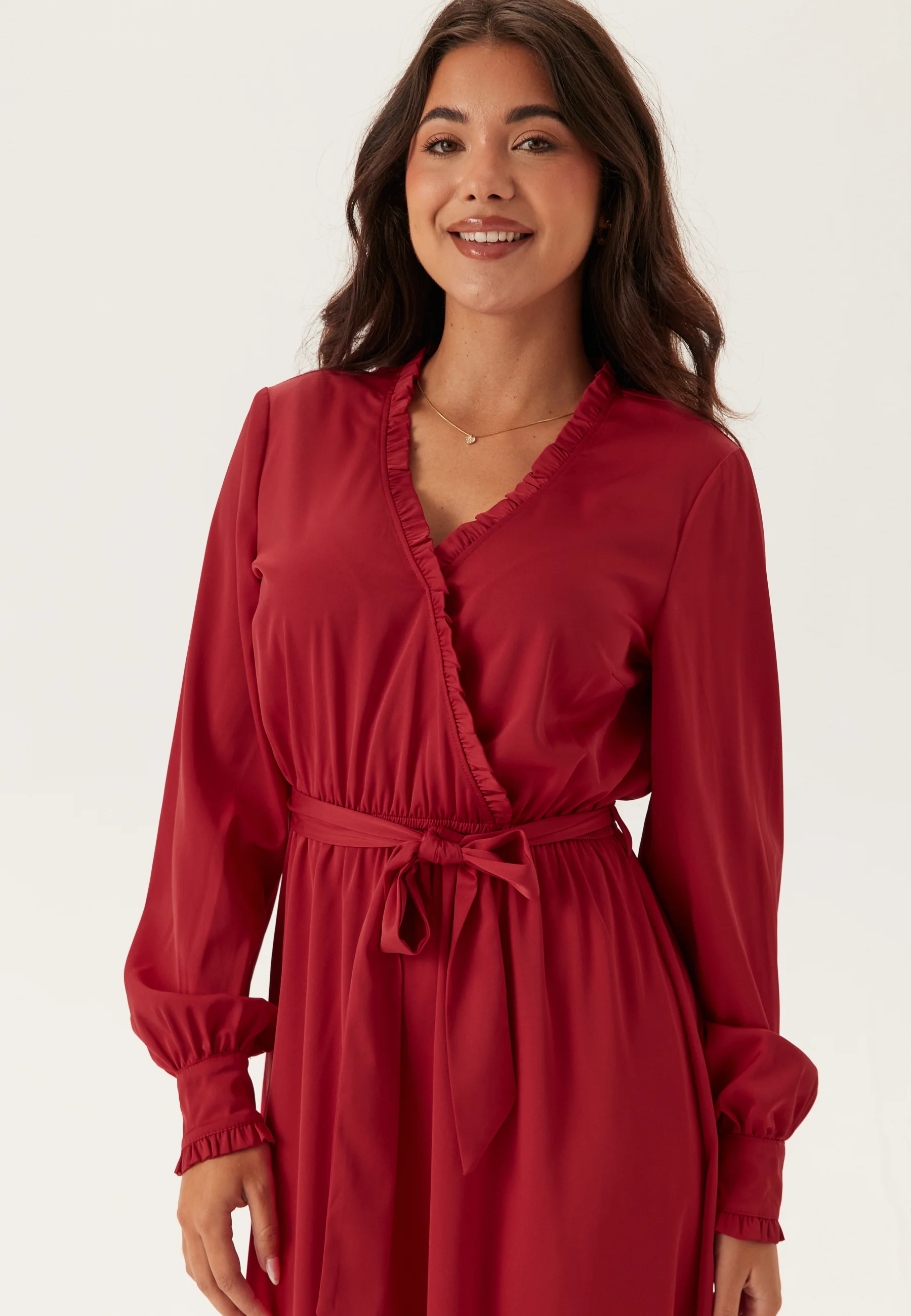 Frill Wrap Dress - Image 3