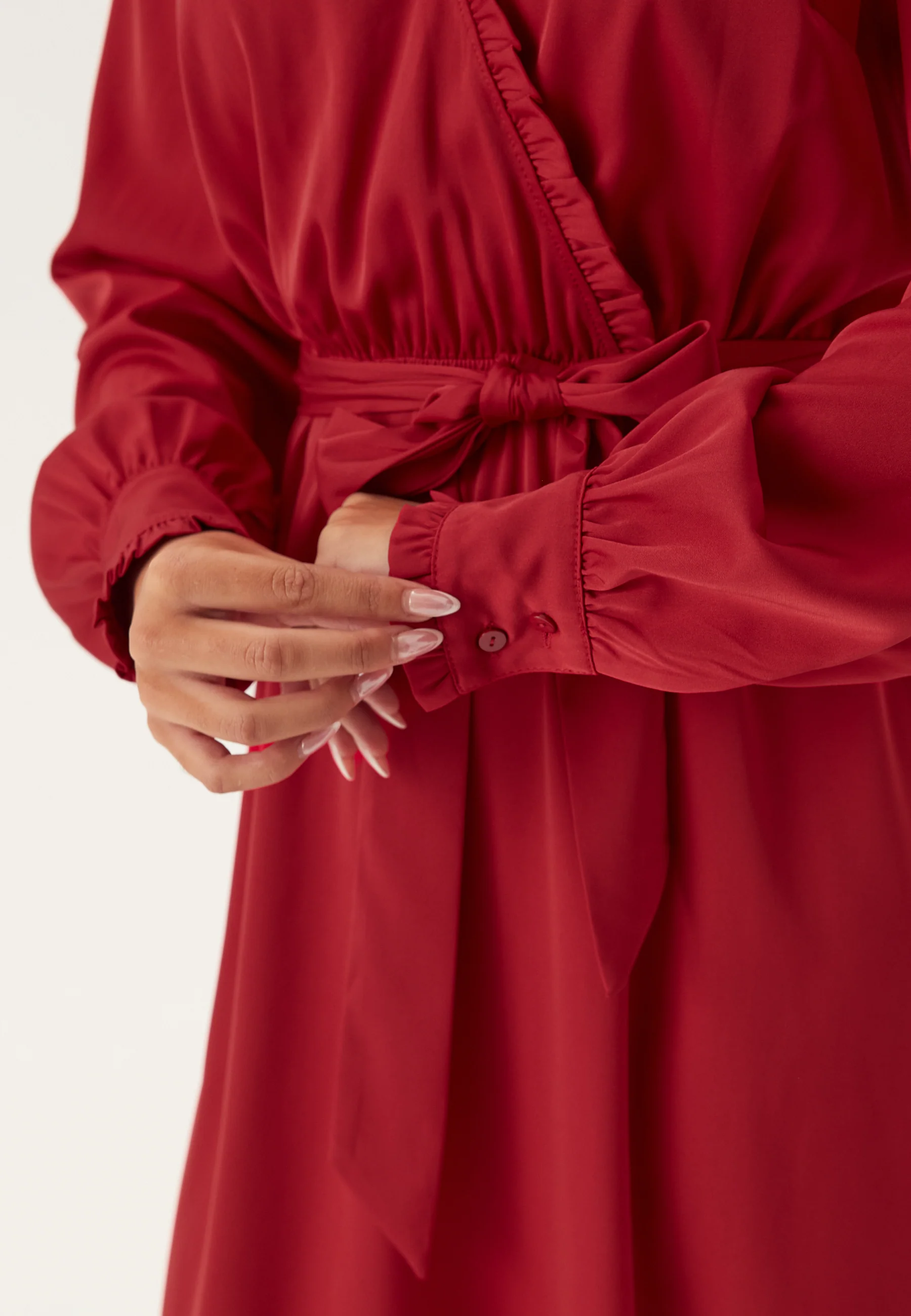 Frill Wrap Dress - Image 4