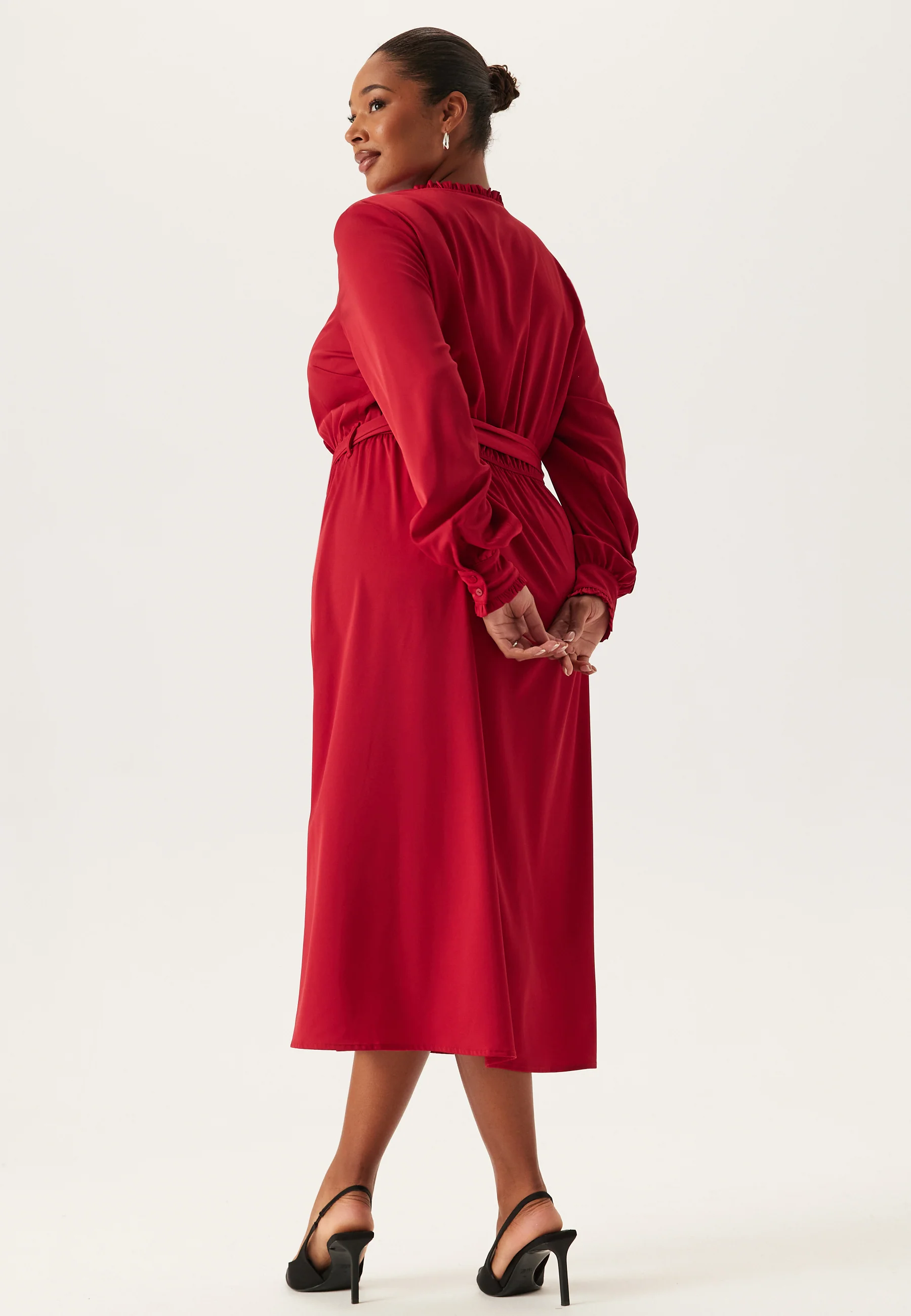 Frill Wrap Dress - Image 7