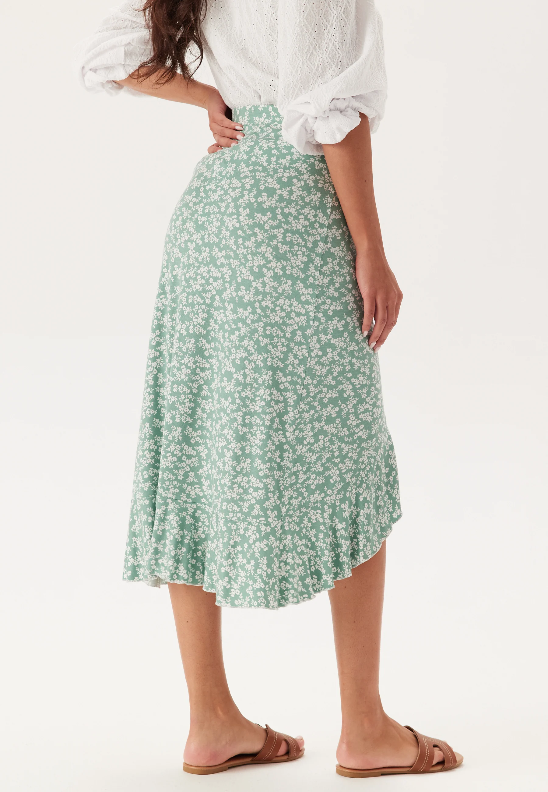 Frill Wrap Skirt - Image 4