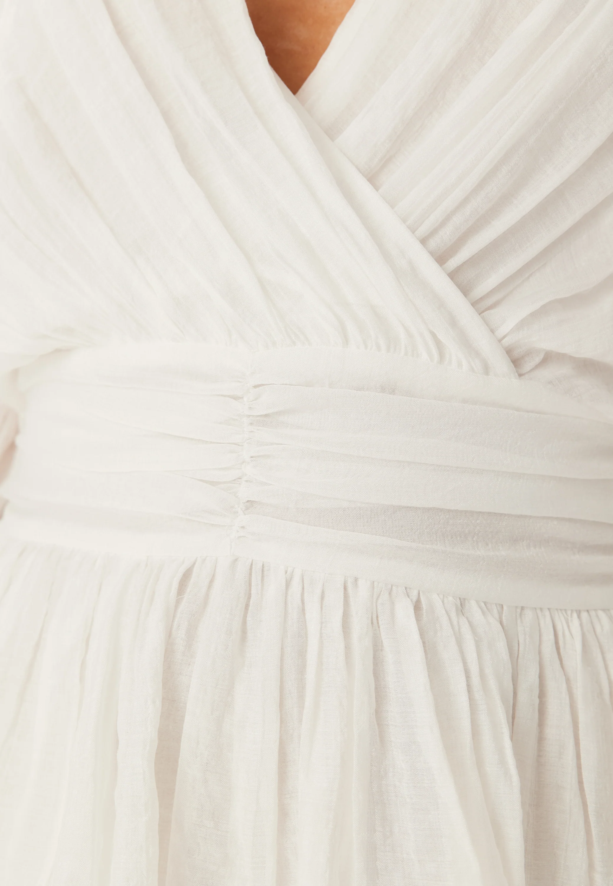 Frilled Balloon Sleeve Short Flounce Dress - Image 6