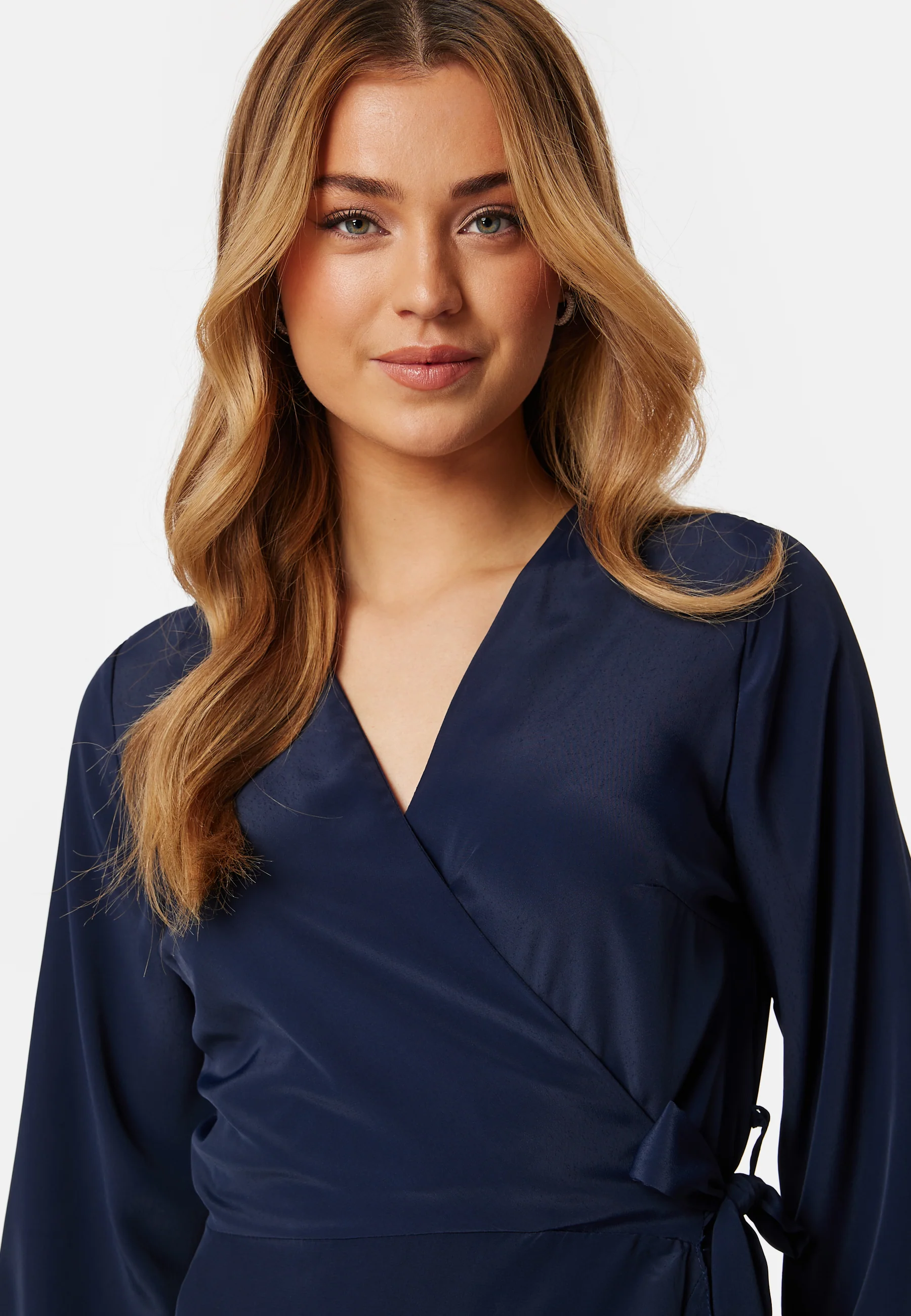 Frilly Wrap Mini Dress - Image 4