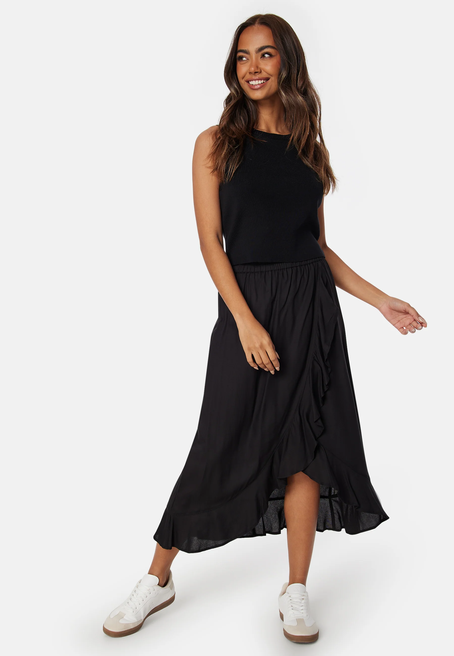 Front Wrap Viscose Skirt