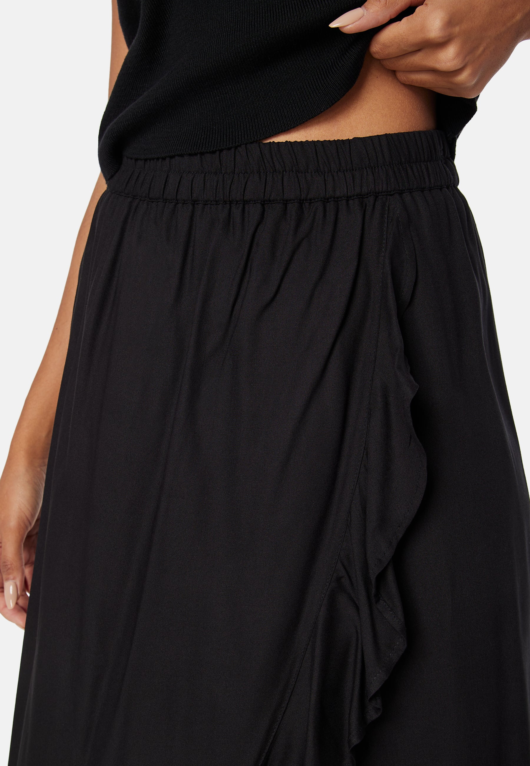 Front Wrap Viscose Skirt - Image 4