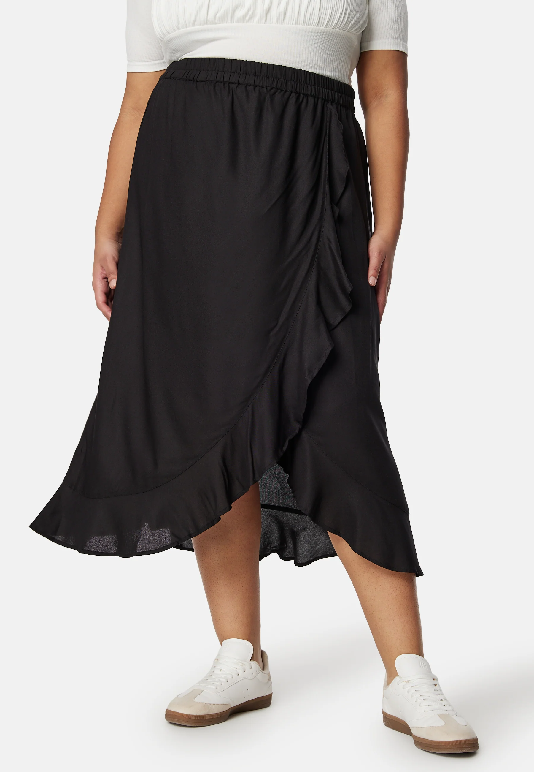 Front Wrap Viscose Skirt - Image 6
