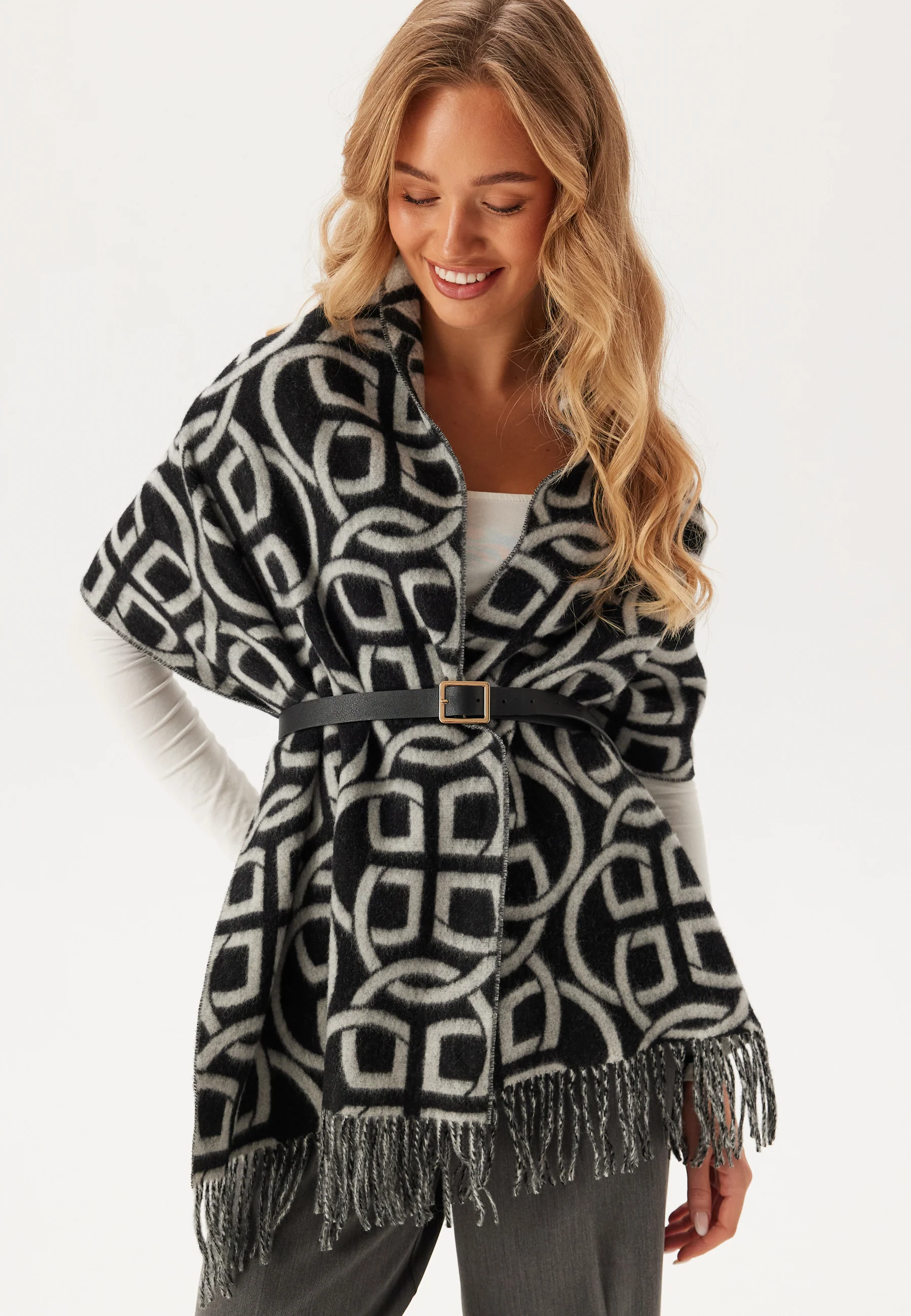 G Pattern Wool Scarf - Image 2