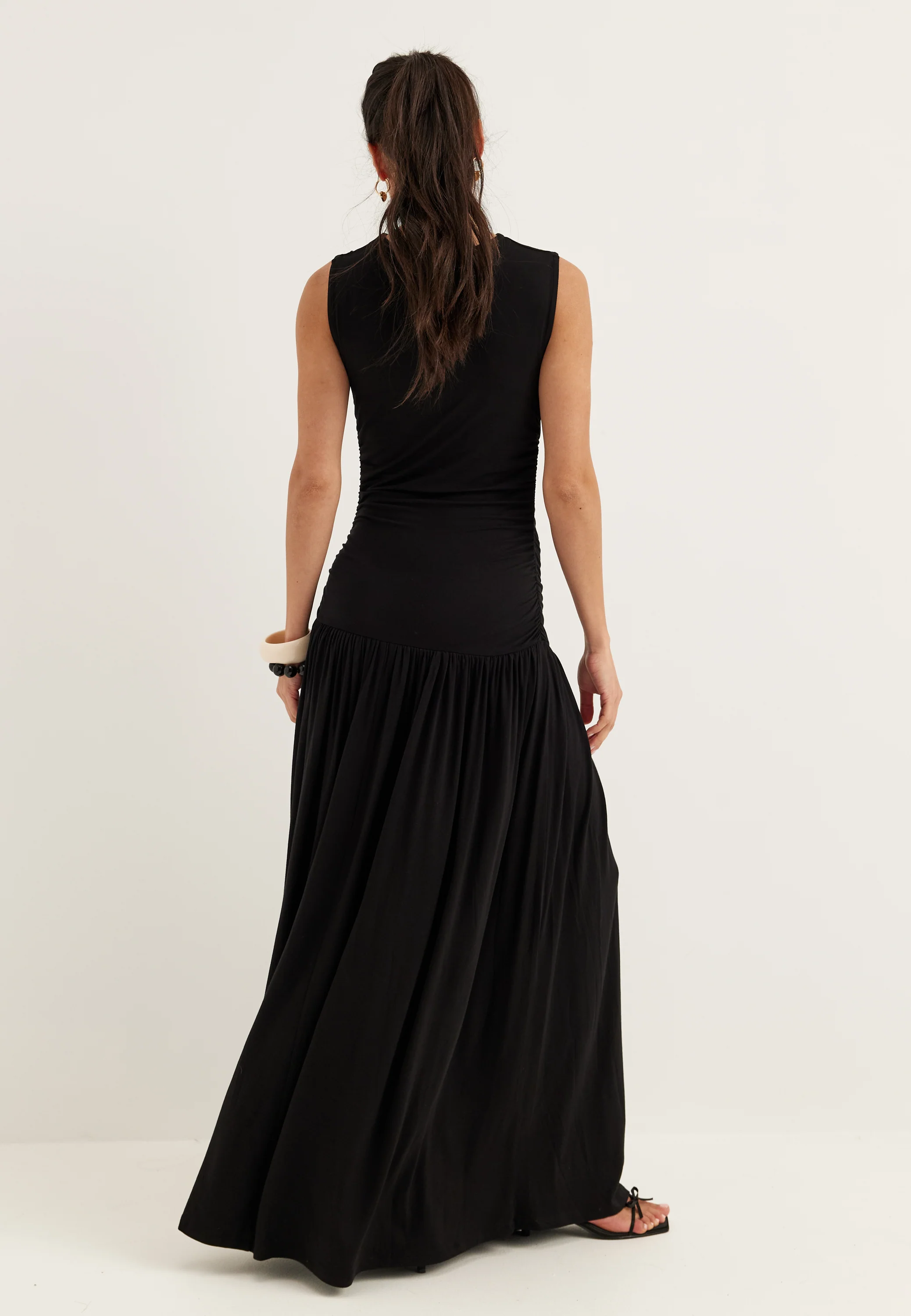 Gathered Side Maxi Dress - Image 6