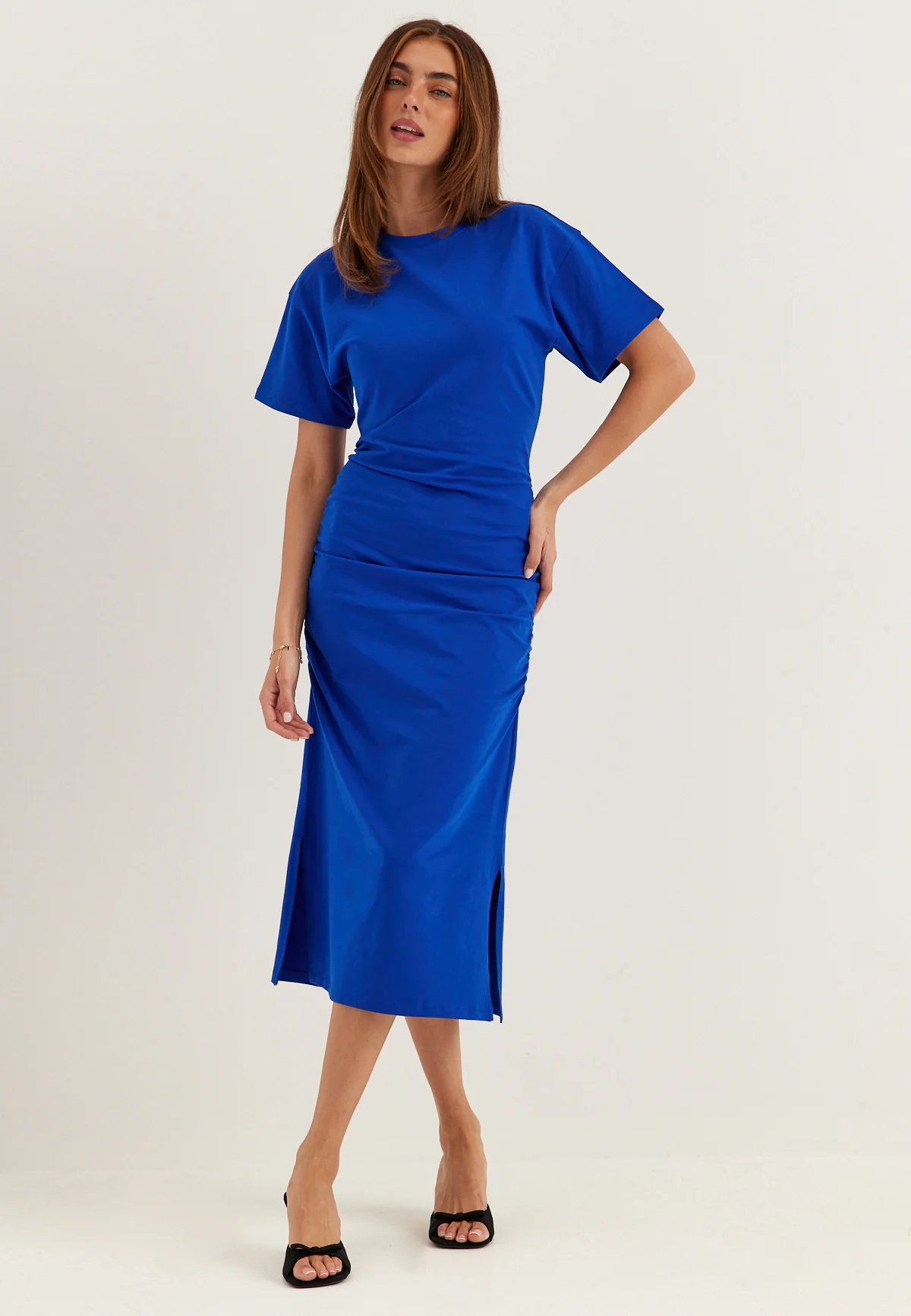 Gathered T-Shirt Dress