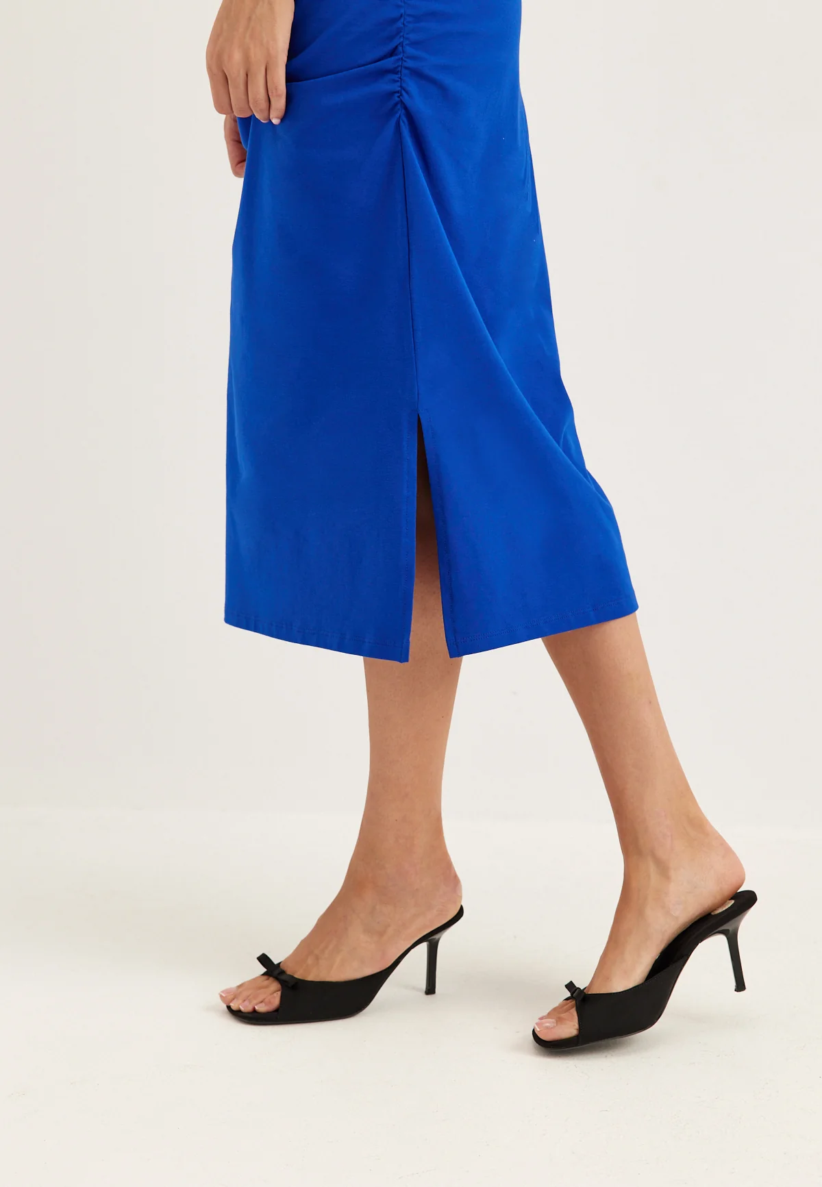 Gathered T-Shirt Dress - Image 4