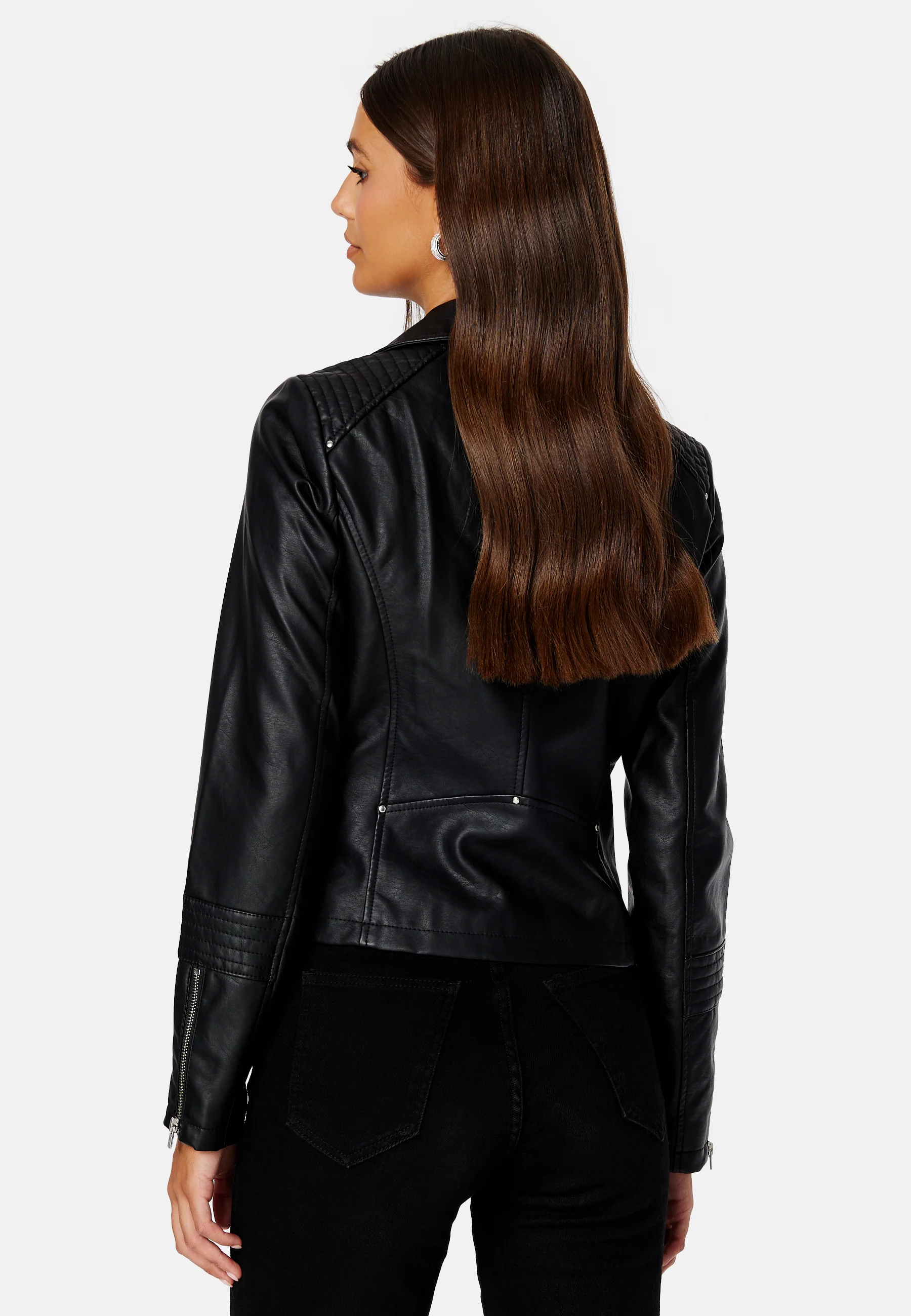 Gemma Faux Leather Biker - Image 5