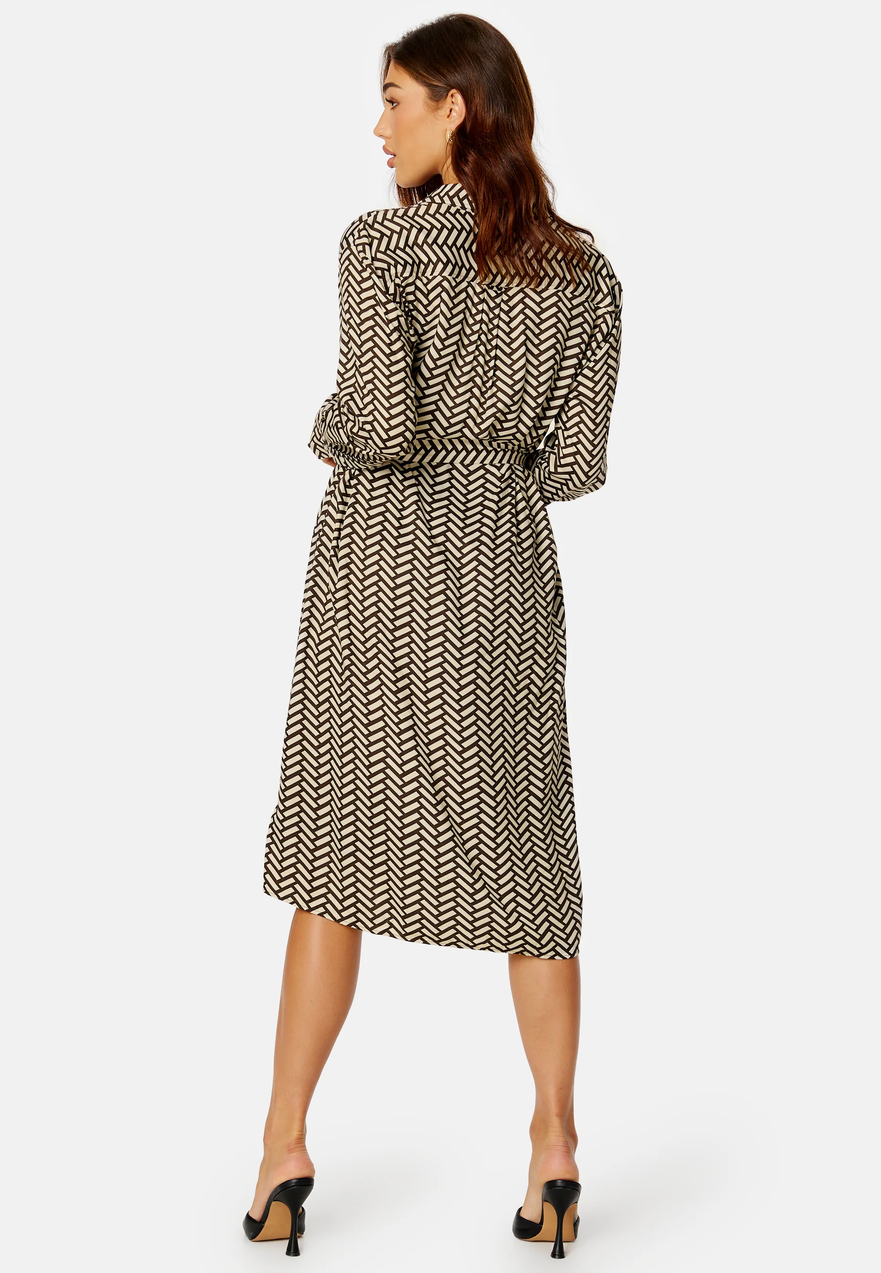 Geometric Shirt Dress - Image 3