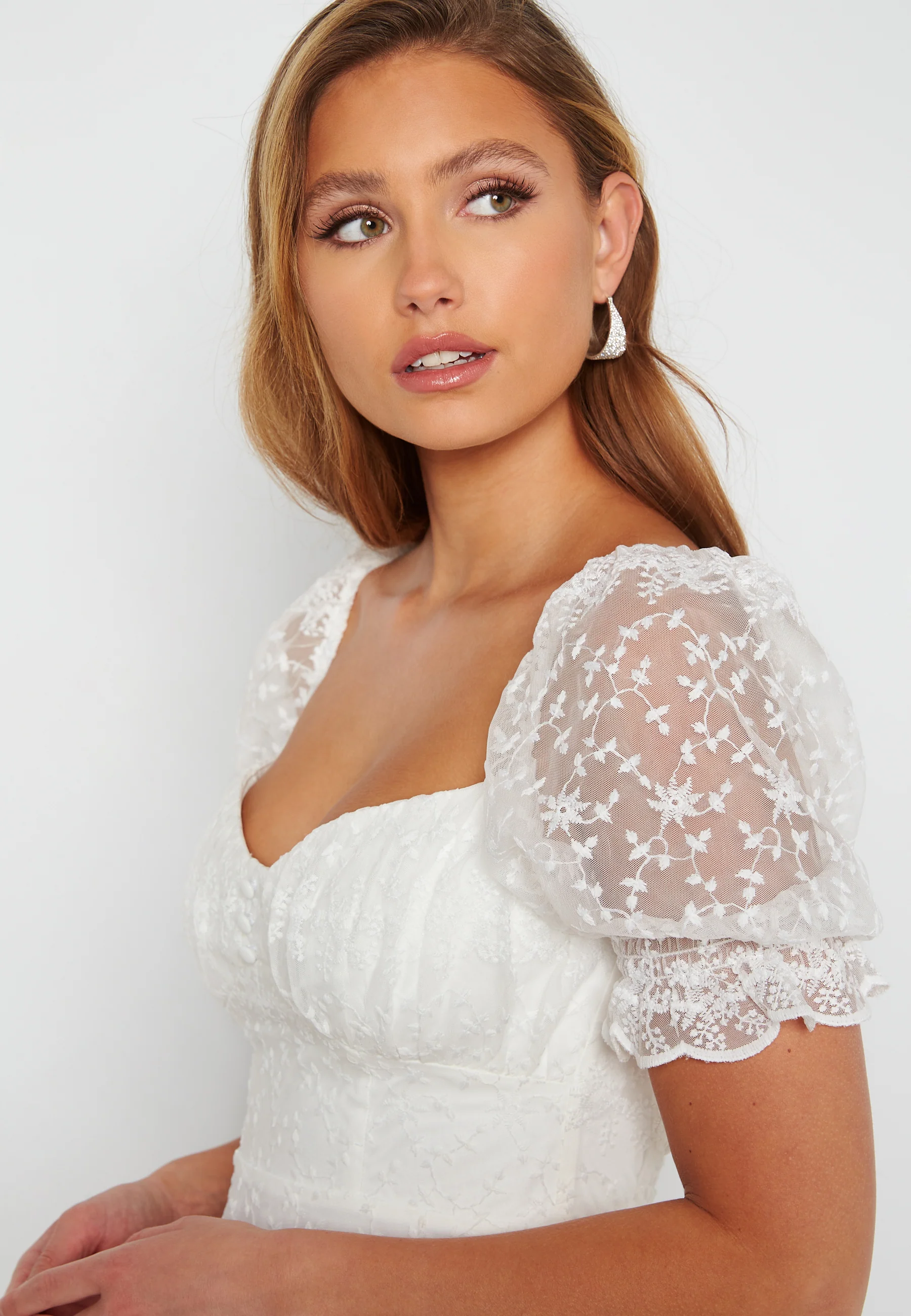 Gilly Puff Sleeve Dress - Image 4