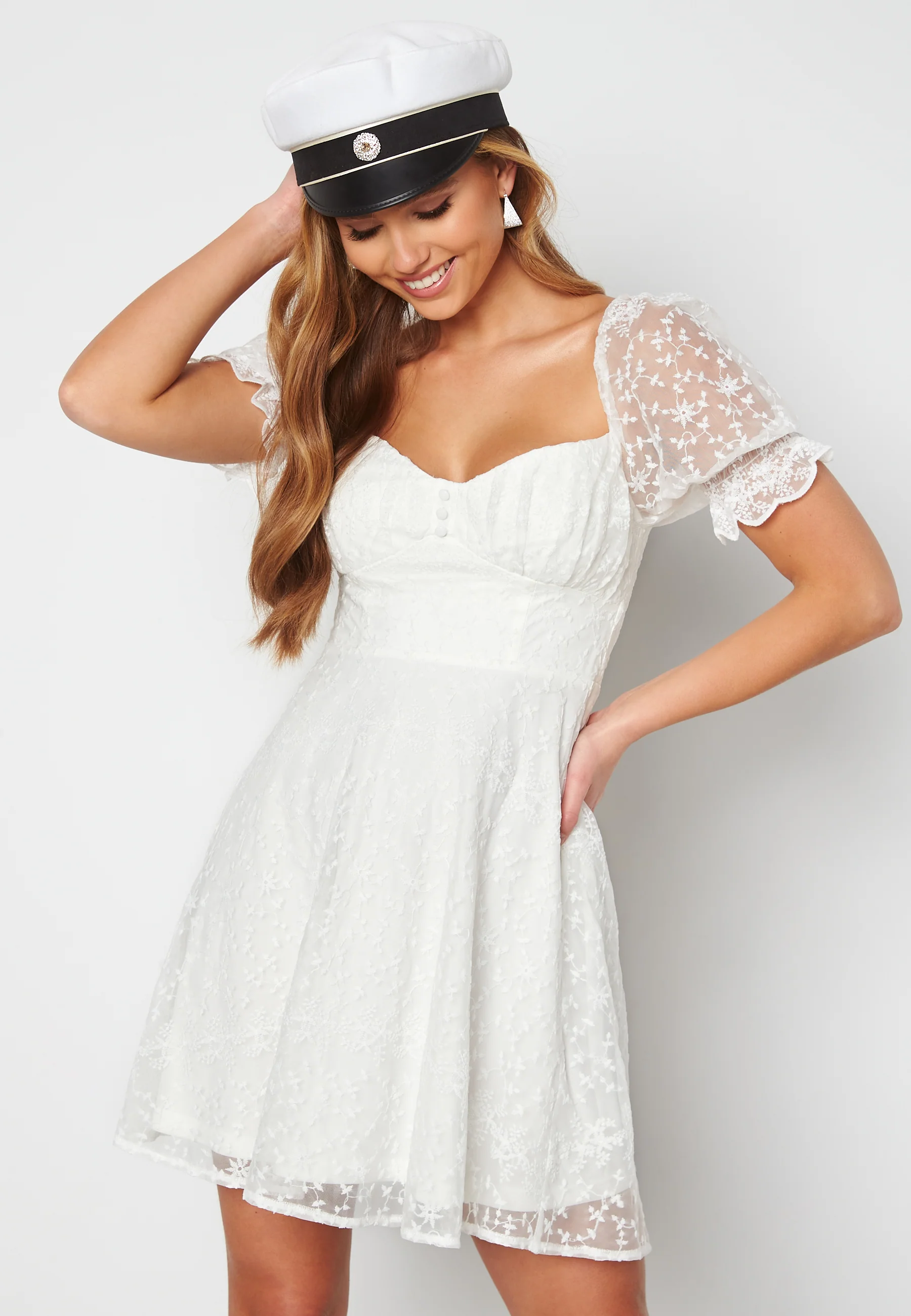 Gilly Puff Sleeve Dress - Image 5