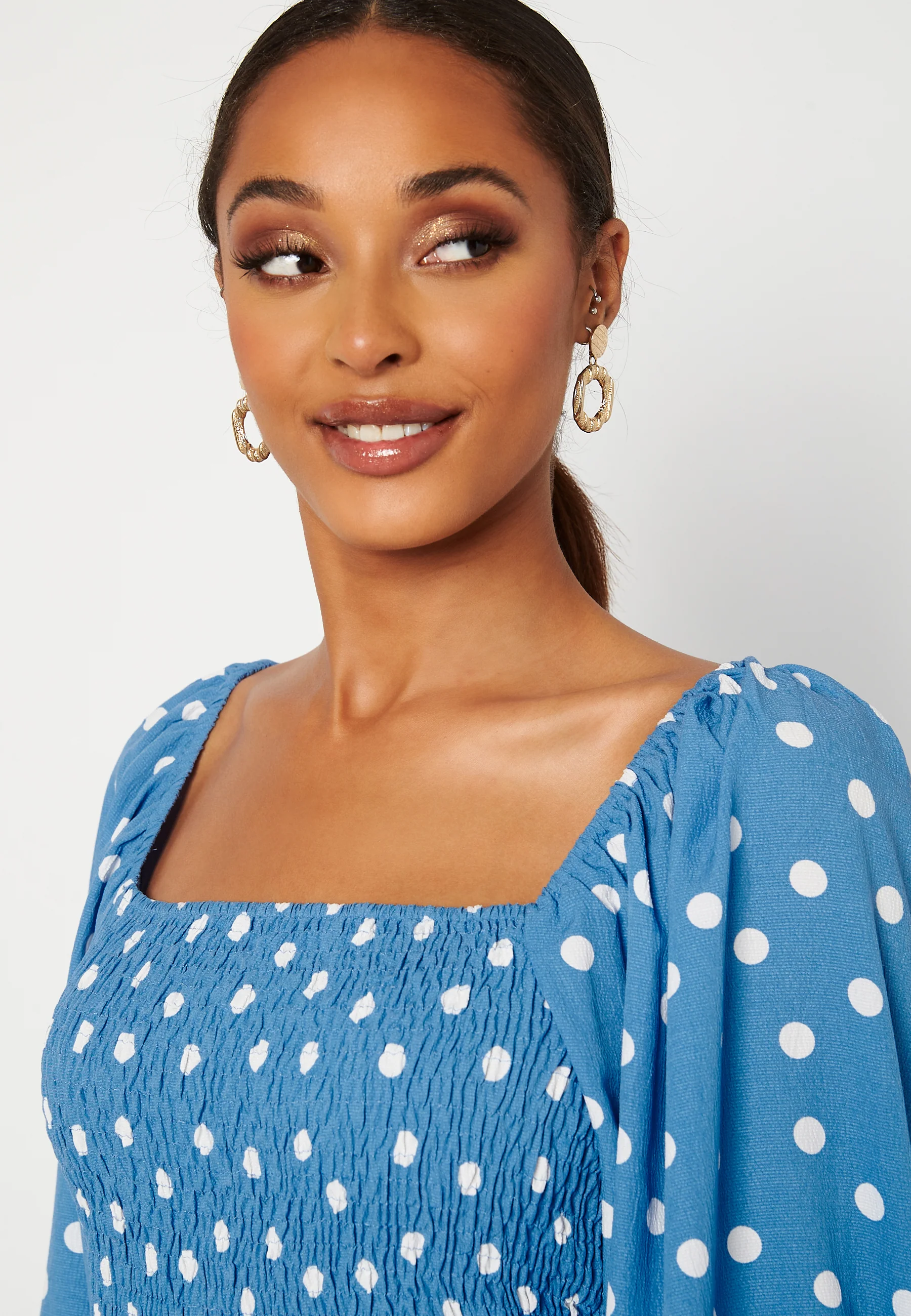 Ginna 3/4 Smock Square Dress - Image 4
