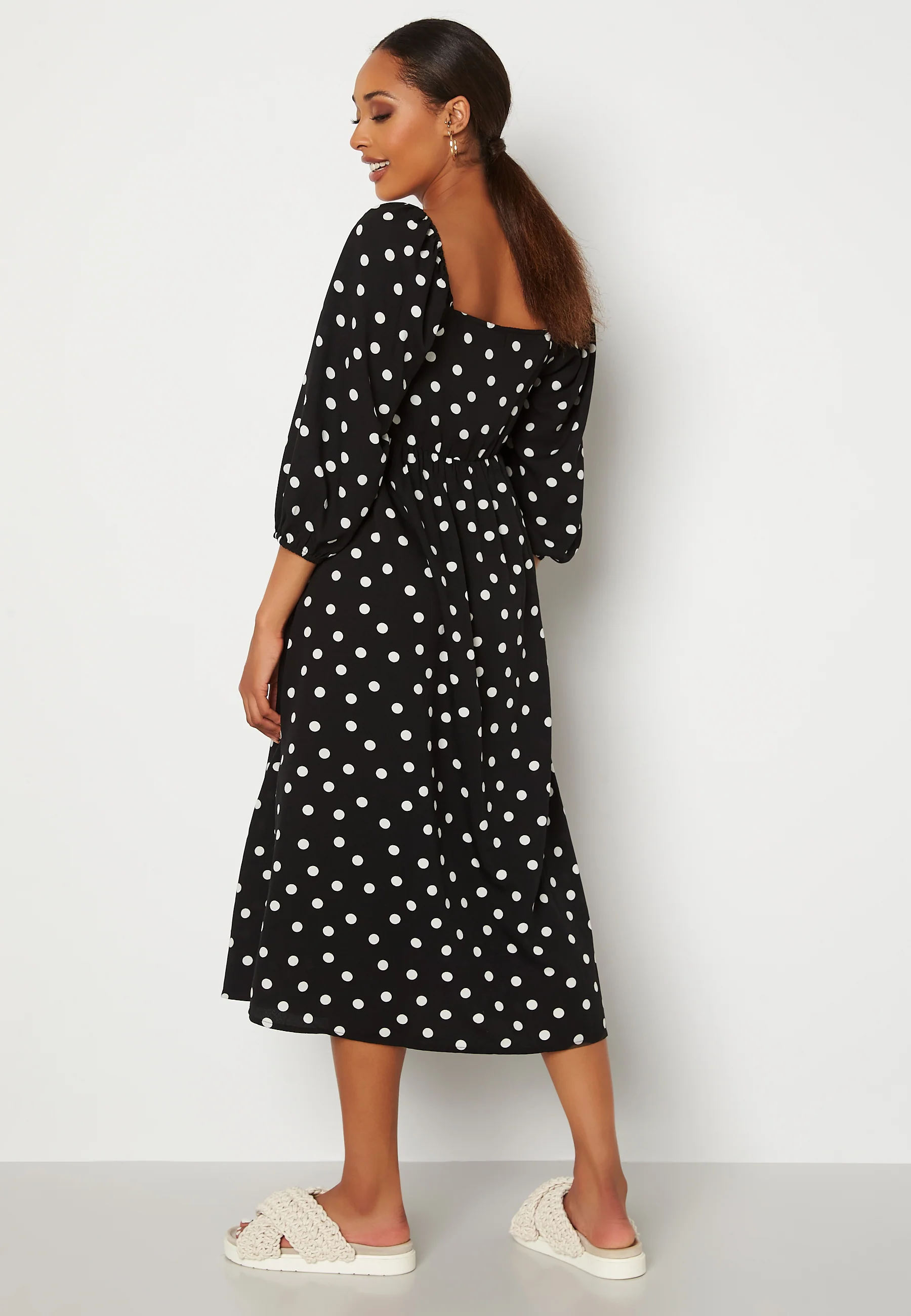 Ginna 3/4 Smock Square Dress - Image 2