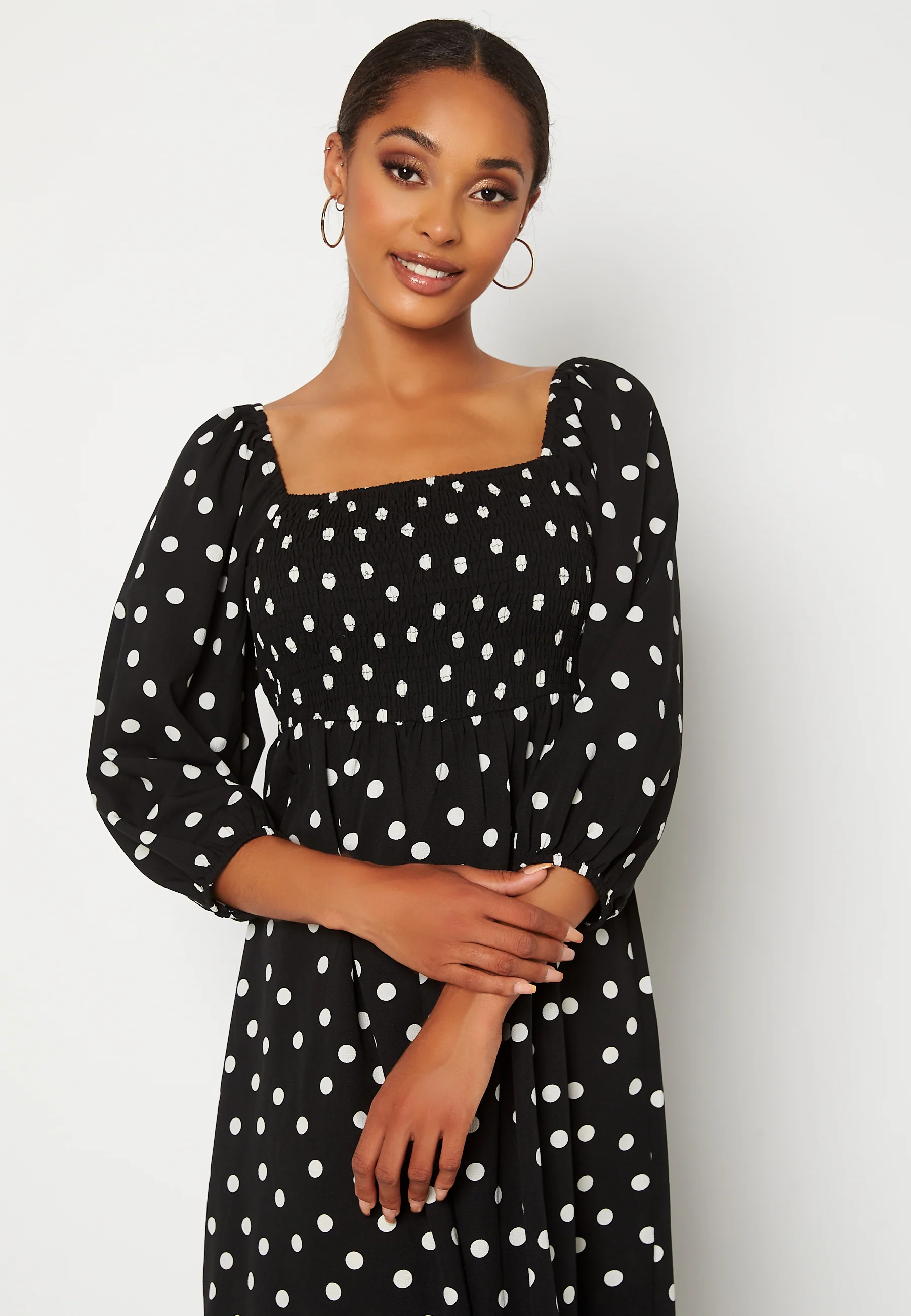 Ginna 3/4 Smock Square Dress - Image 3