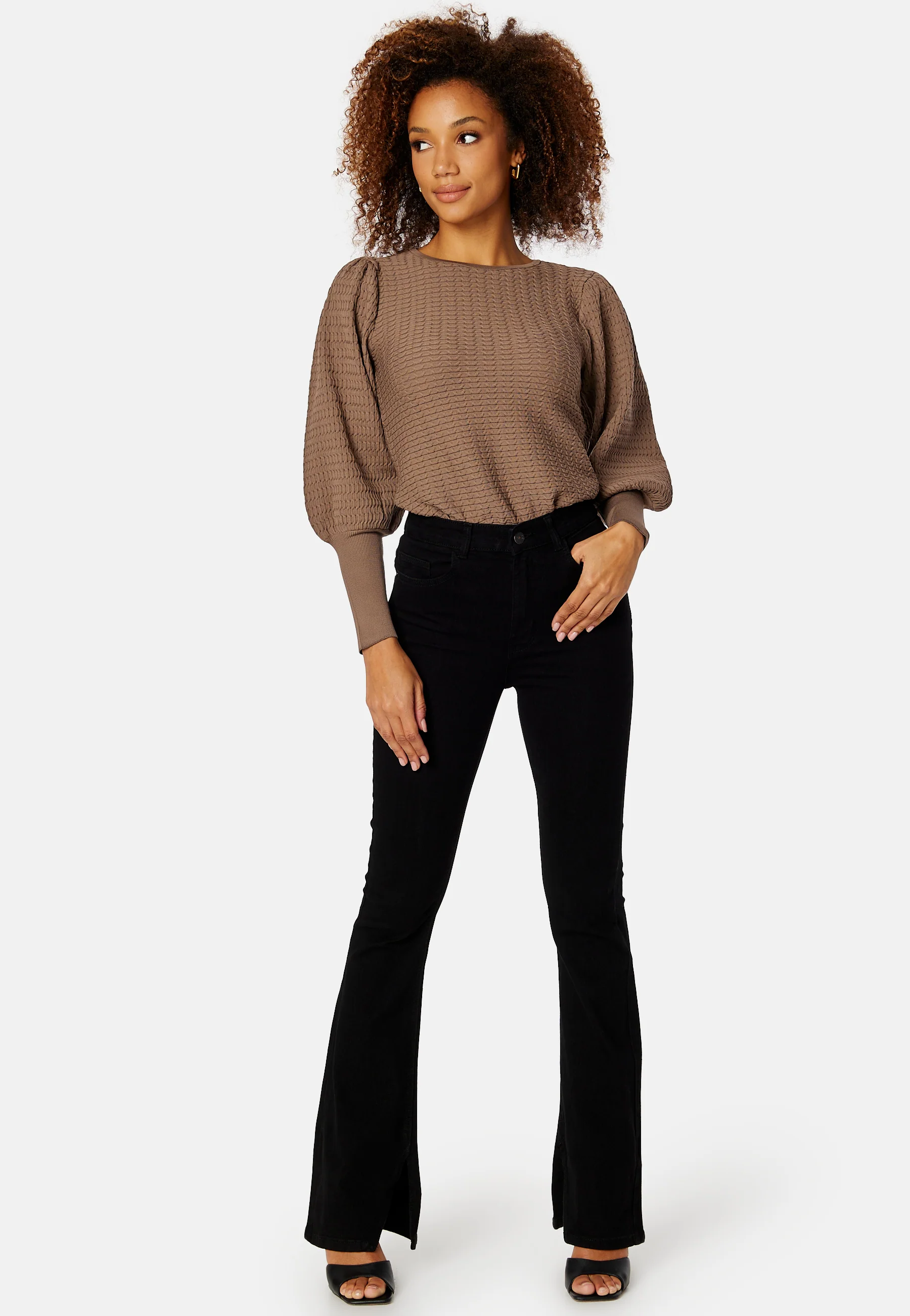 Ginnie L/S Puff Pullover Knit - Image 2