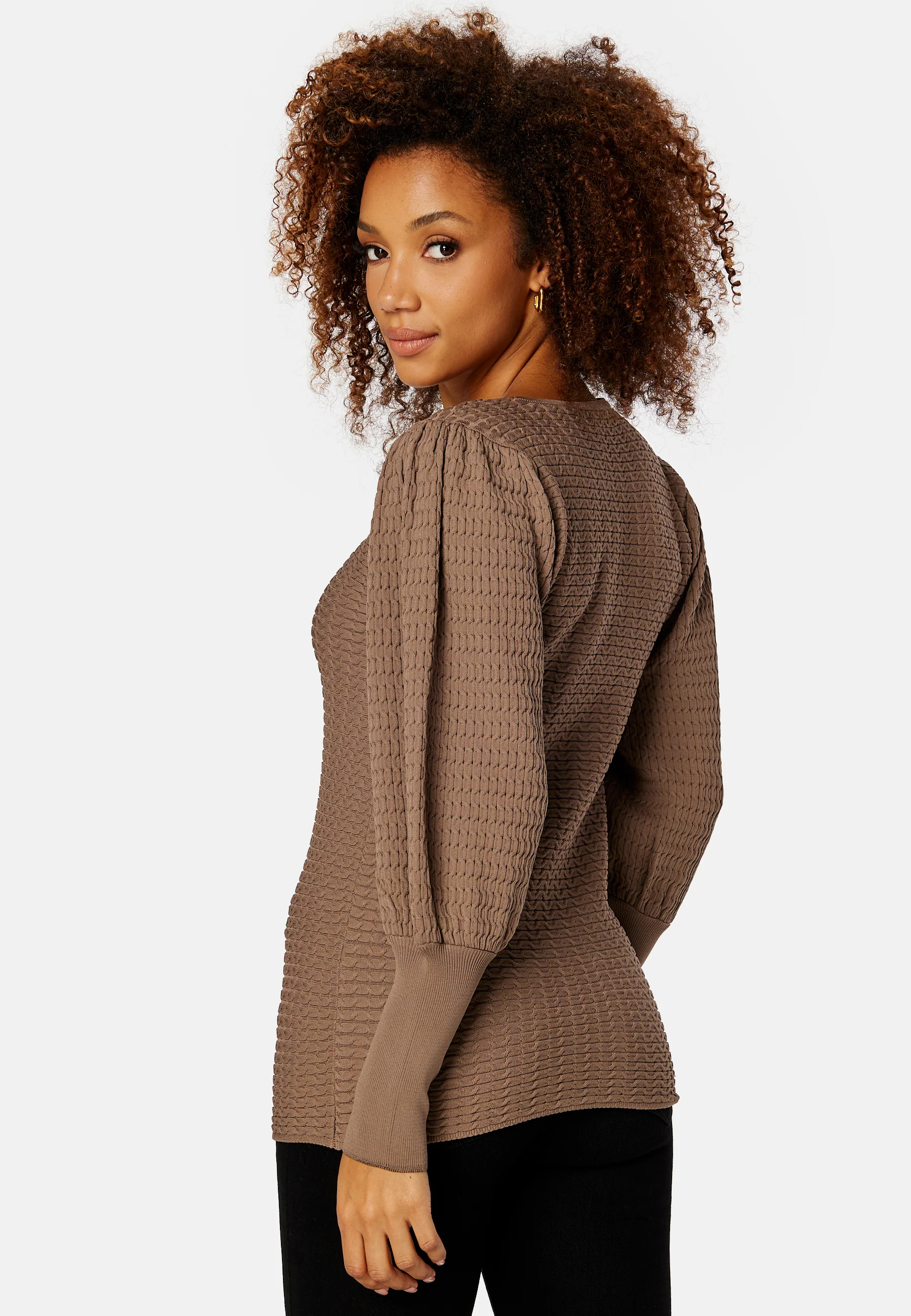 Ginnie L/S Puff Pullover Knit - Image 3