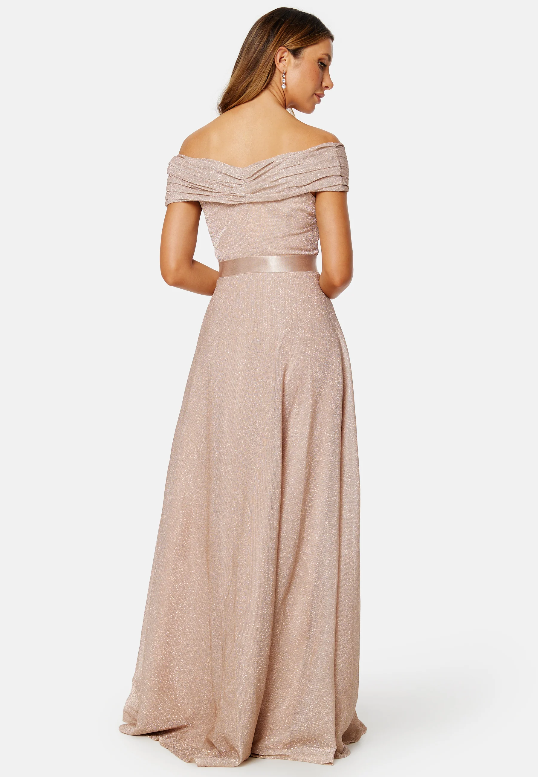 Glitter Bardot Maxi Dress - Image 4