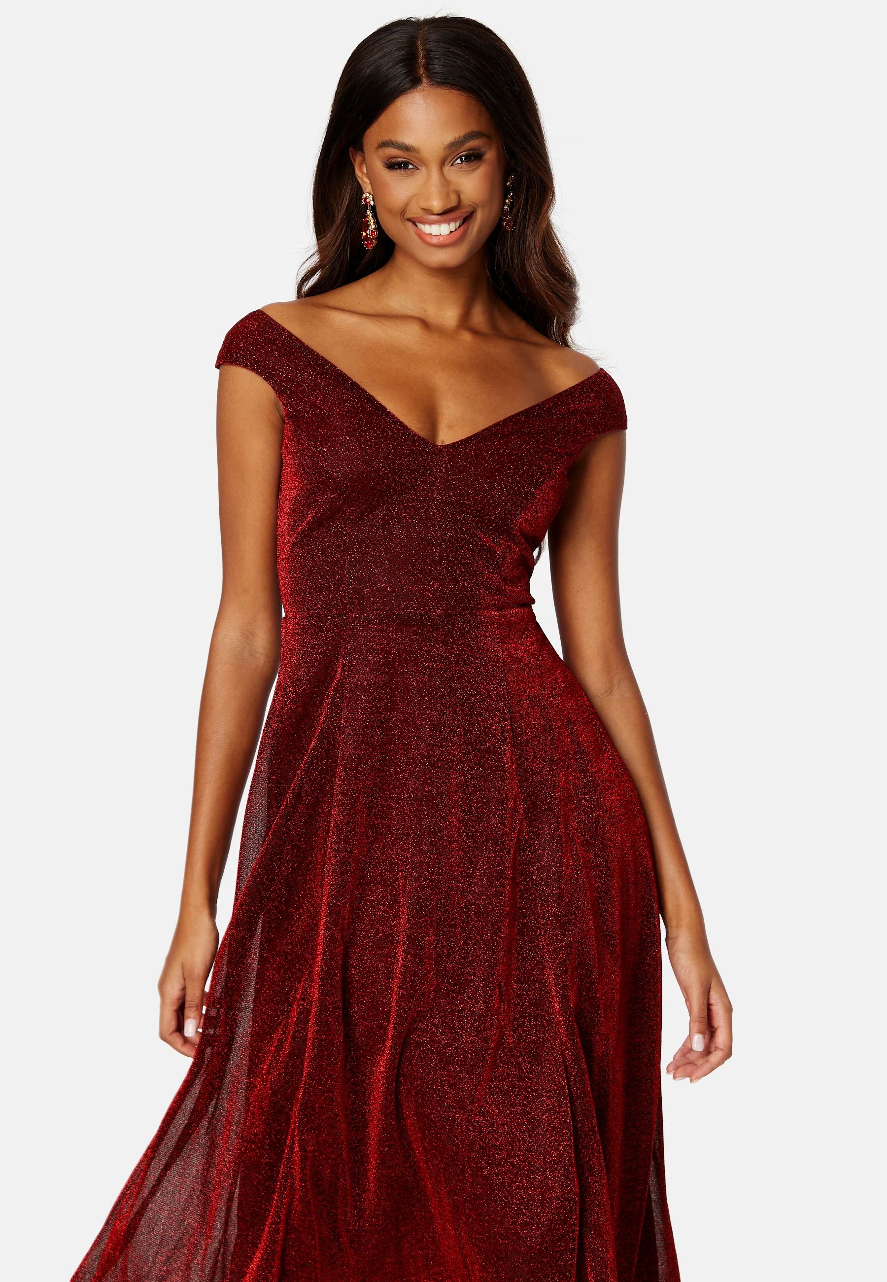 Glitter High Low Midi Dress - Image 4