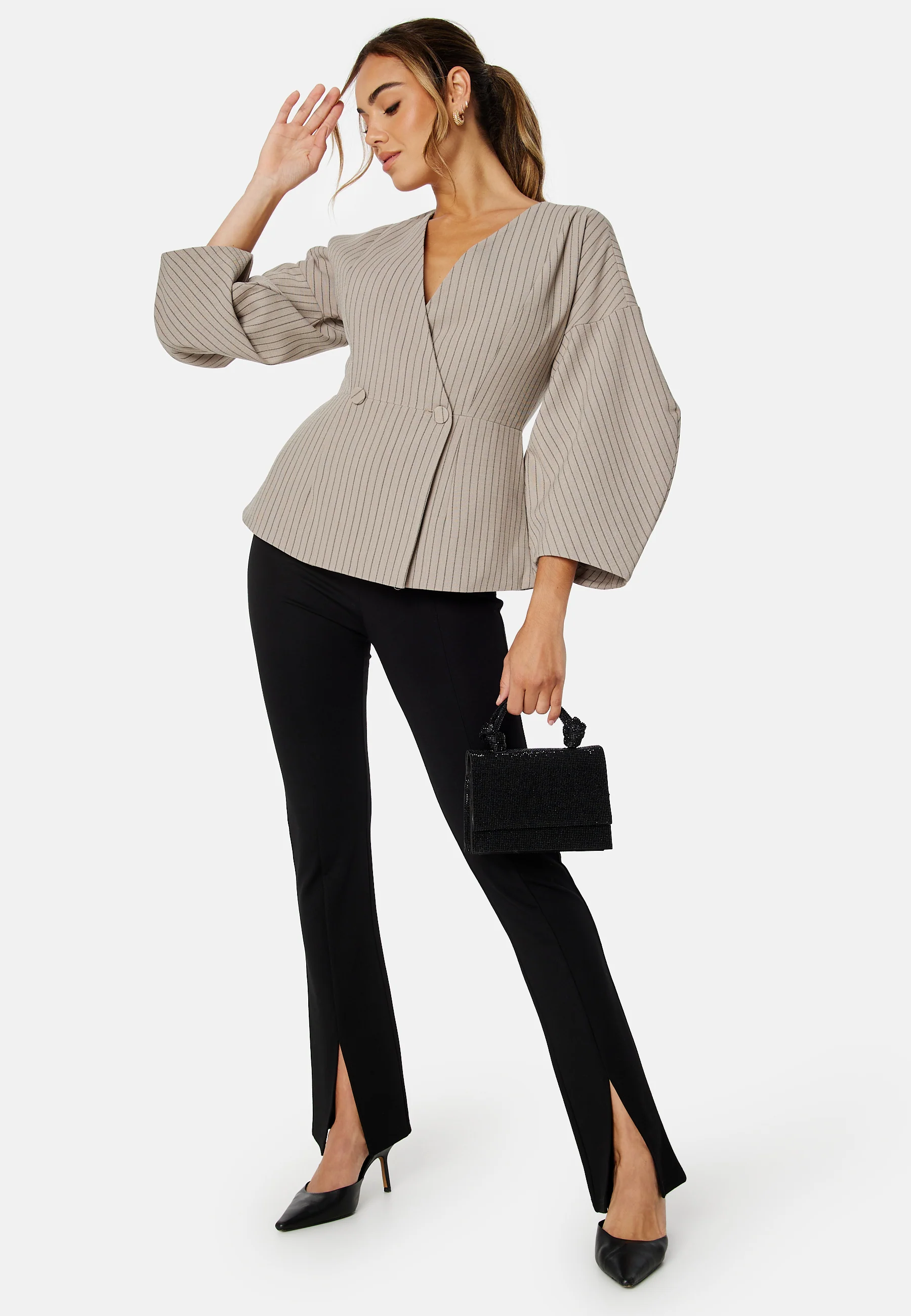 Grace V-Neck 7/8 Blazer - Image 2