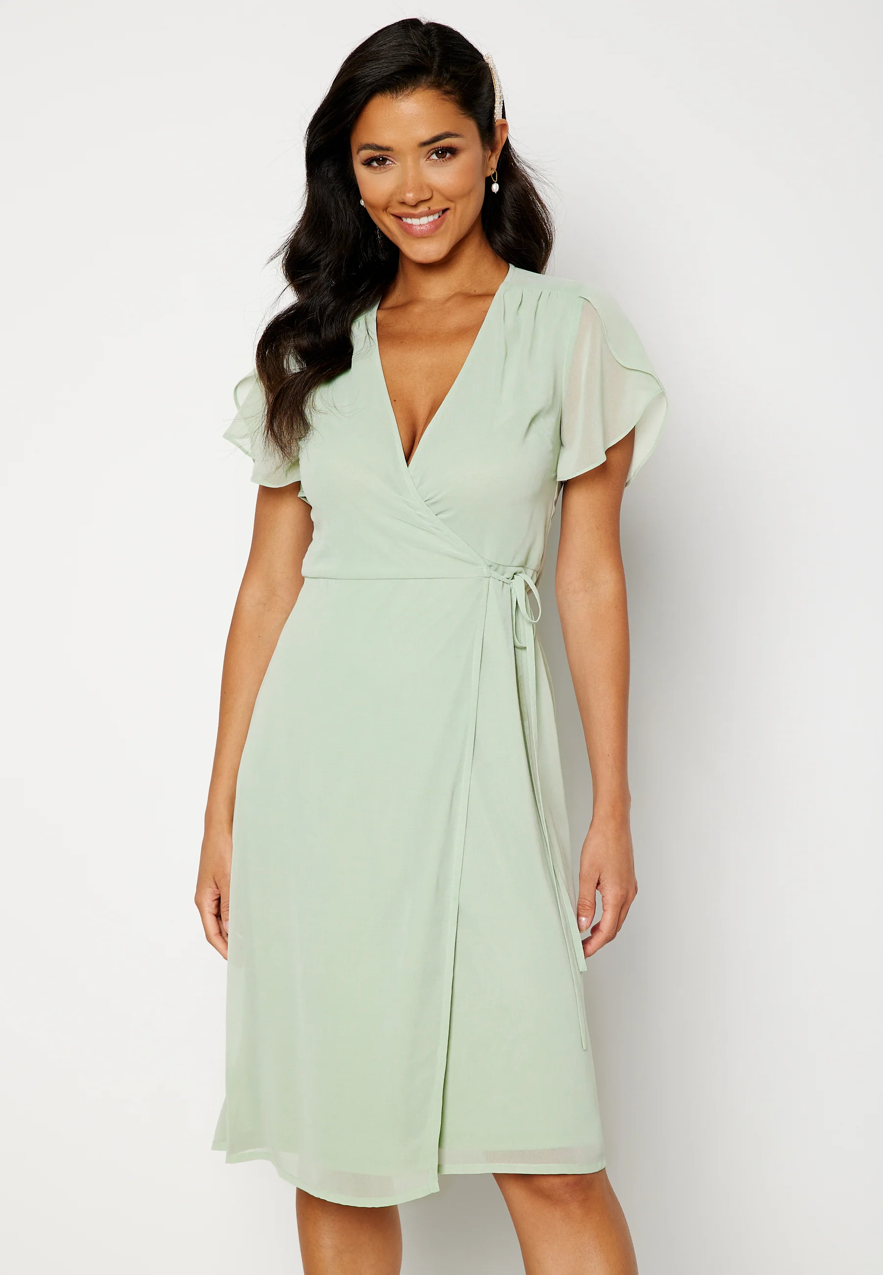 Grienne Wrap Midi Dress - Image 2
