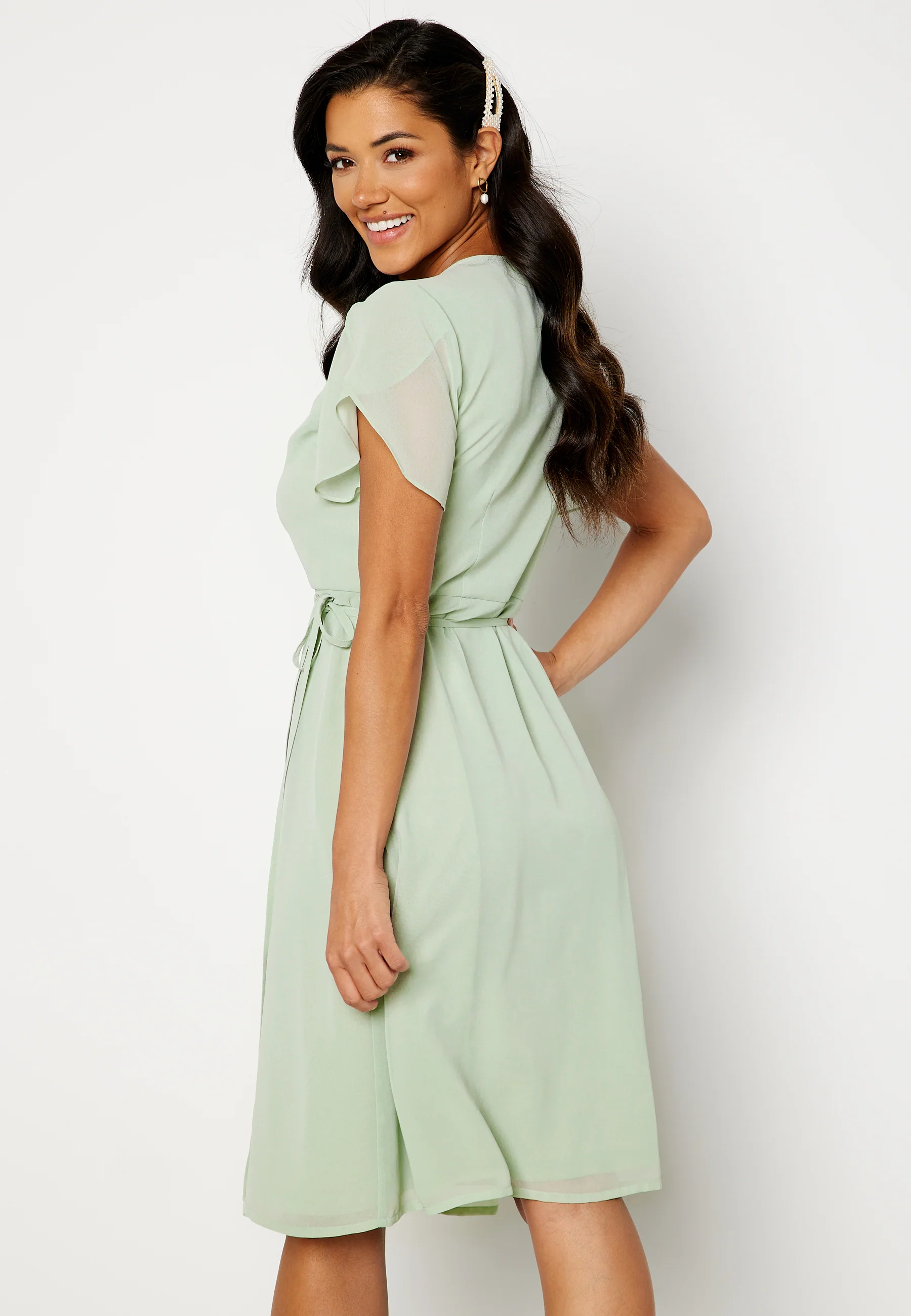 Grienne Wrap Midi Dress - Image 3