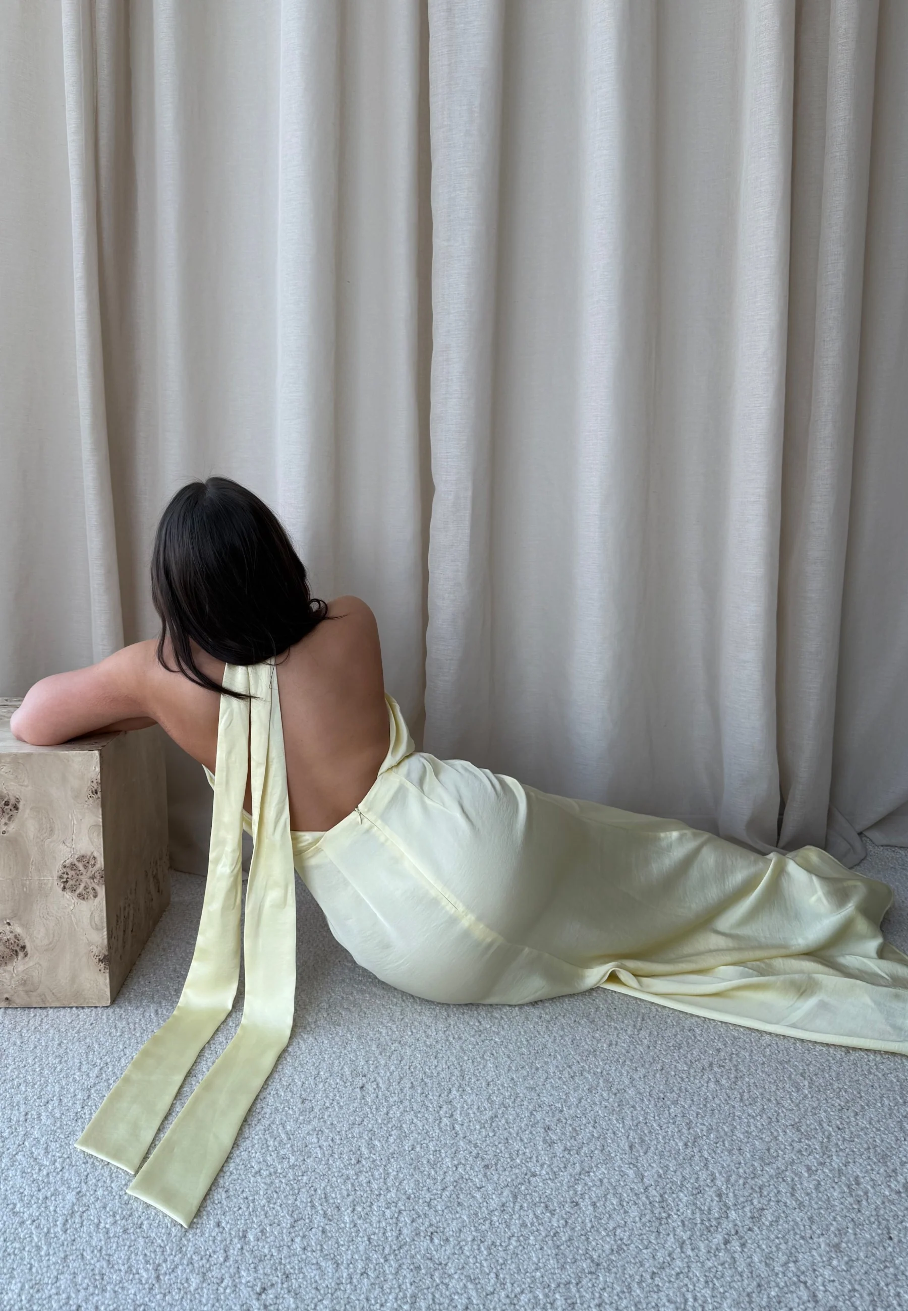 Halterneck Satin Gown - Image 8