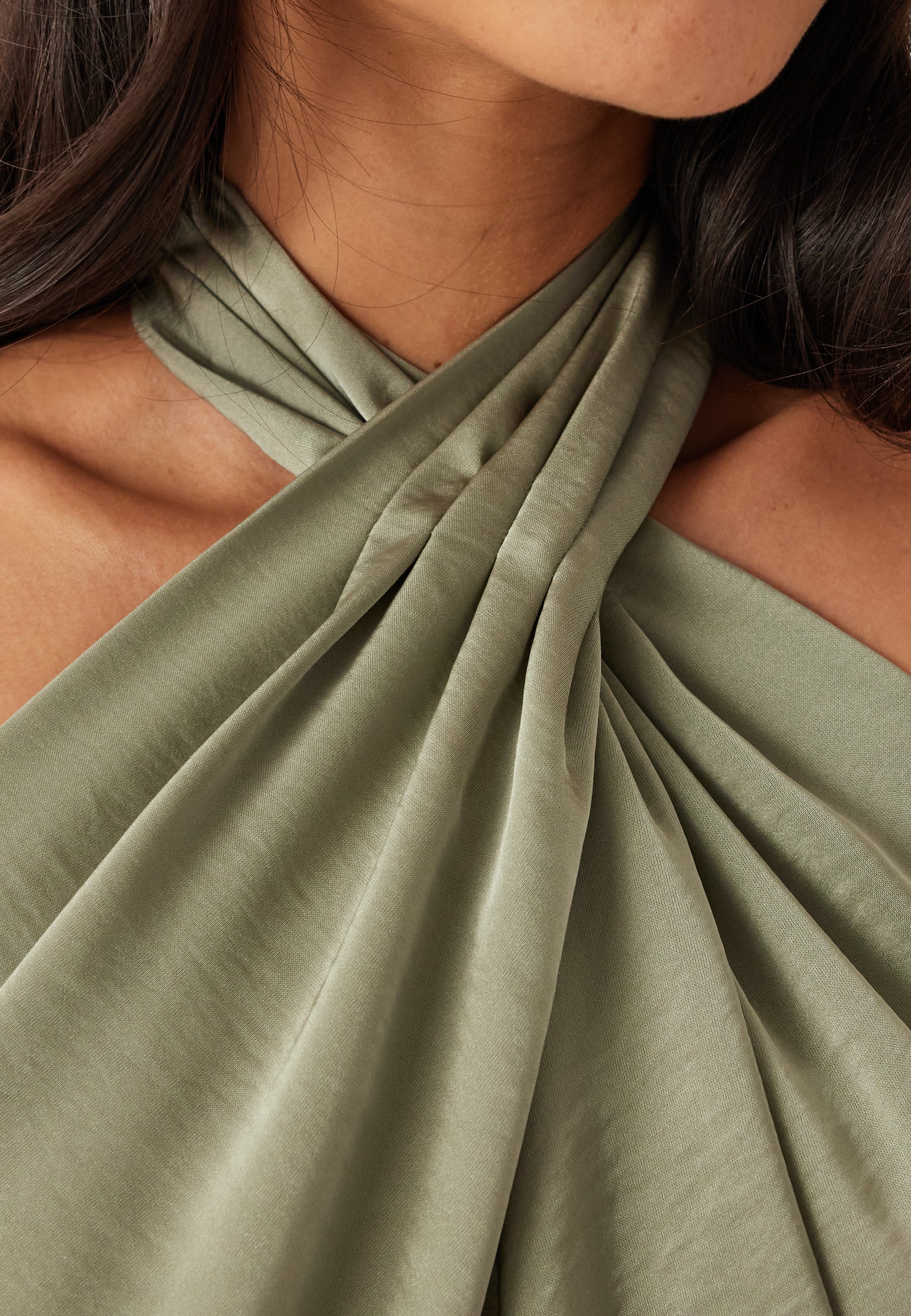 Halterneck Satin Gown - Image 5