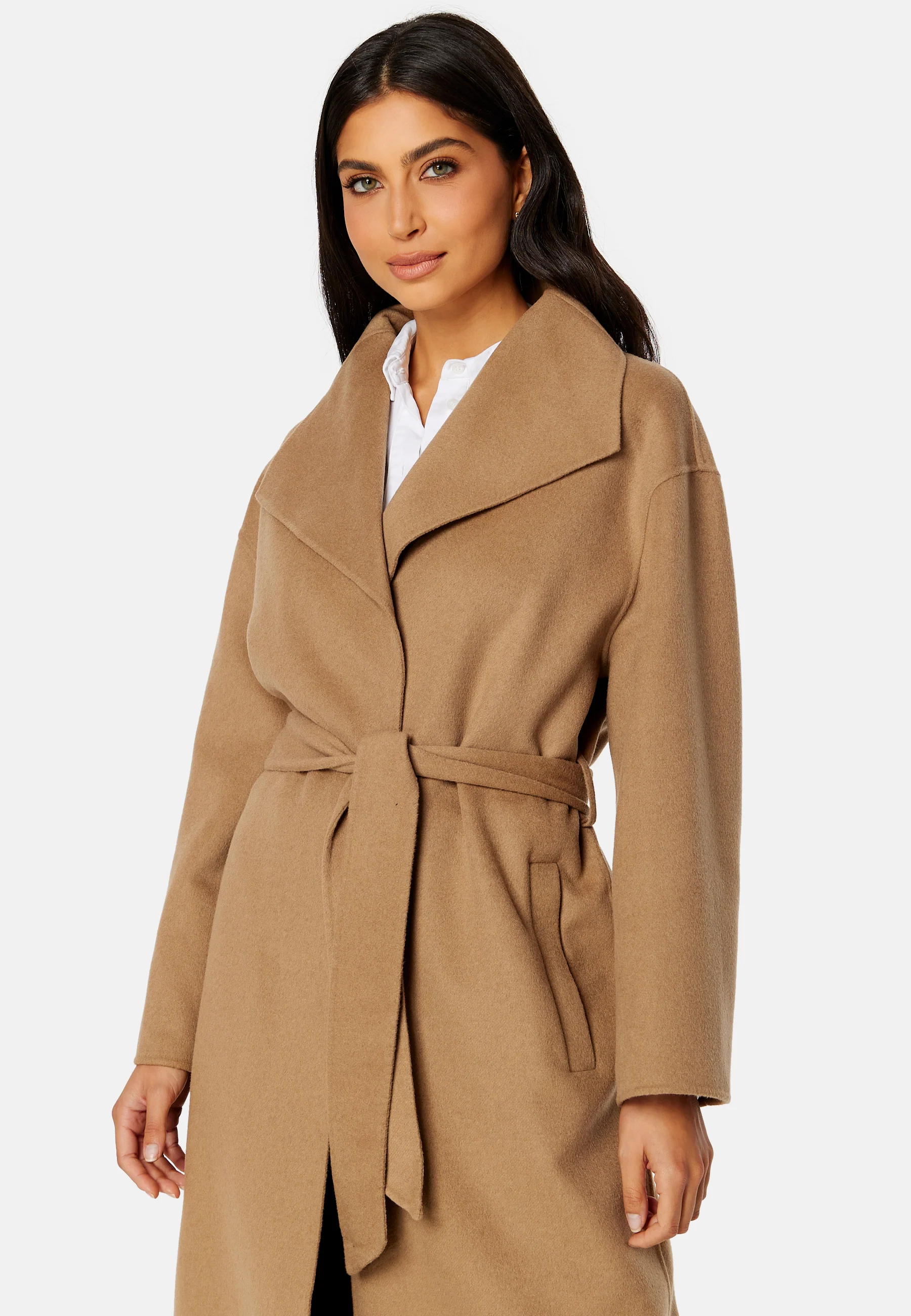 Handstitched Belted Coat - Image 4