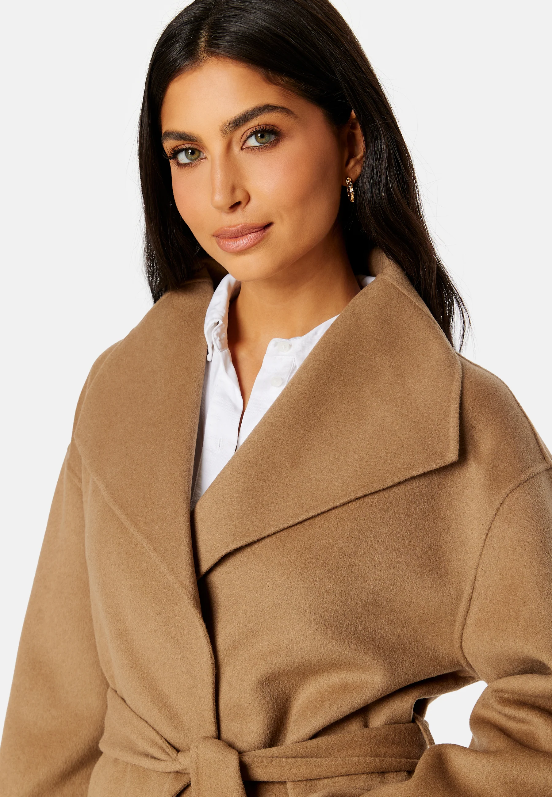 Handstitched Belted Coat - Image 5