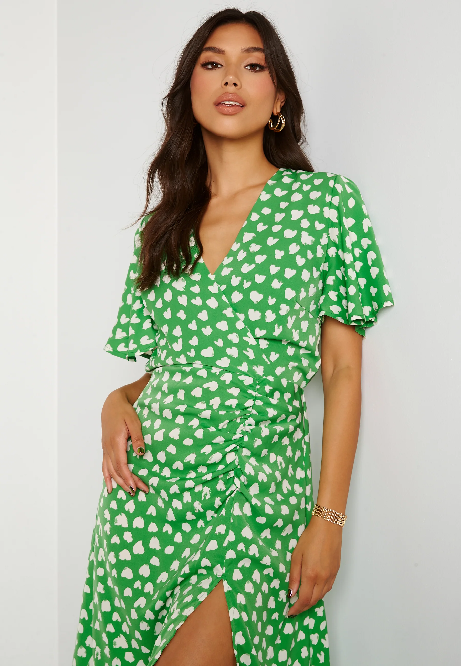 Heart Print Midi Dress - Image 3