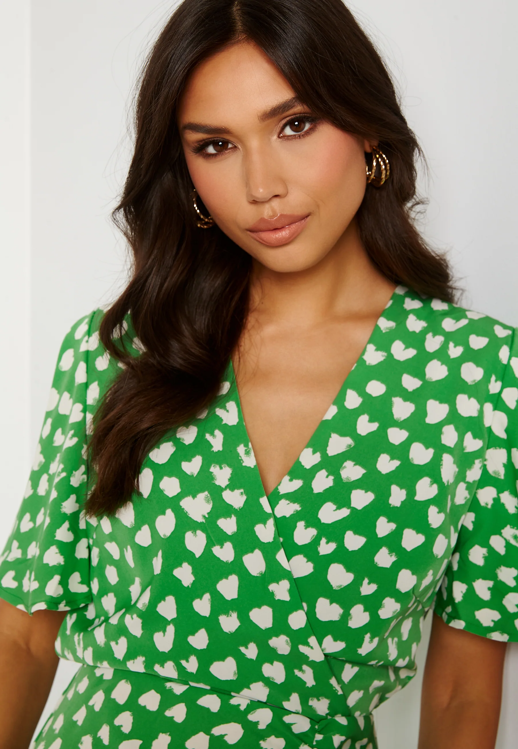 Heart Print Midi Dress - Image 4