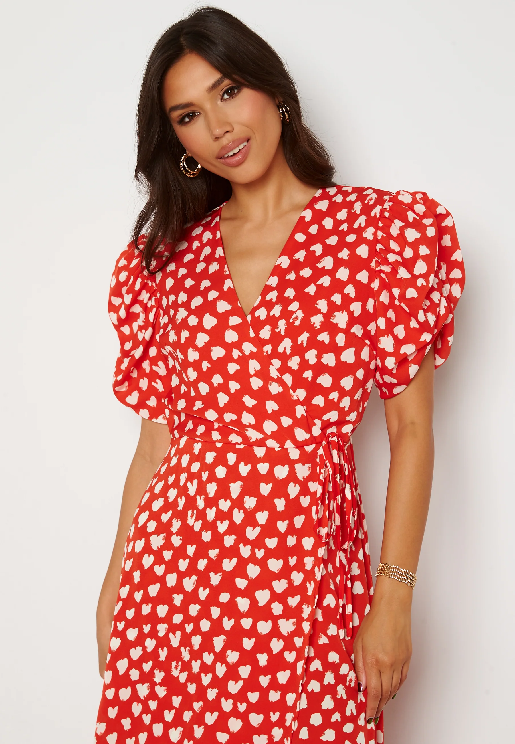 Heart Print Midi Dress - Image 3
