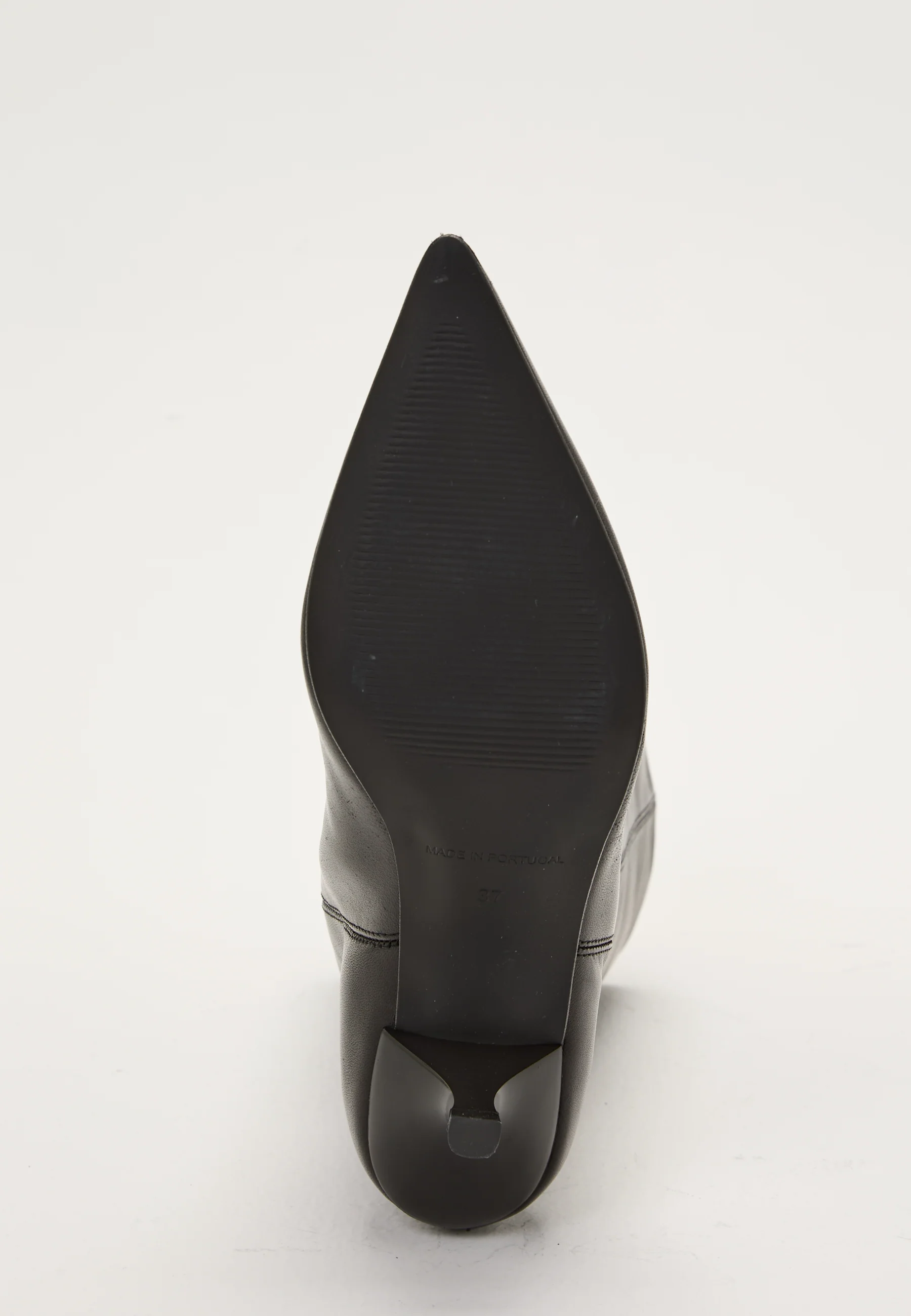 Heeled Mid Knee Leather Boot - Image 5
