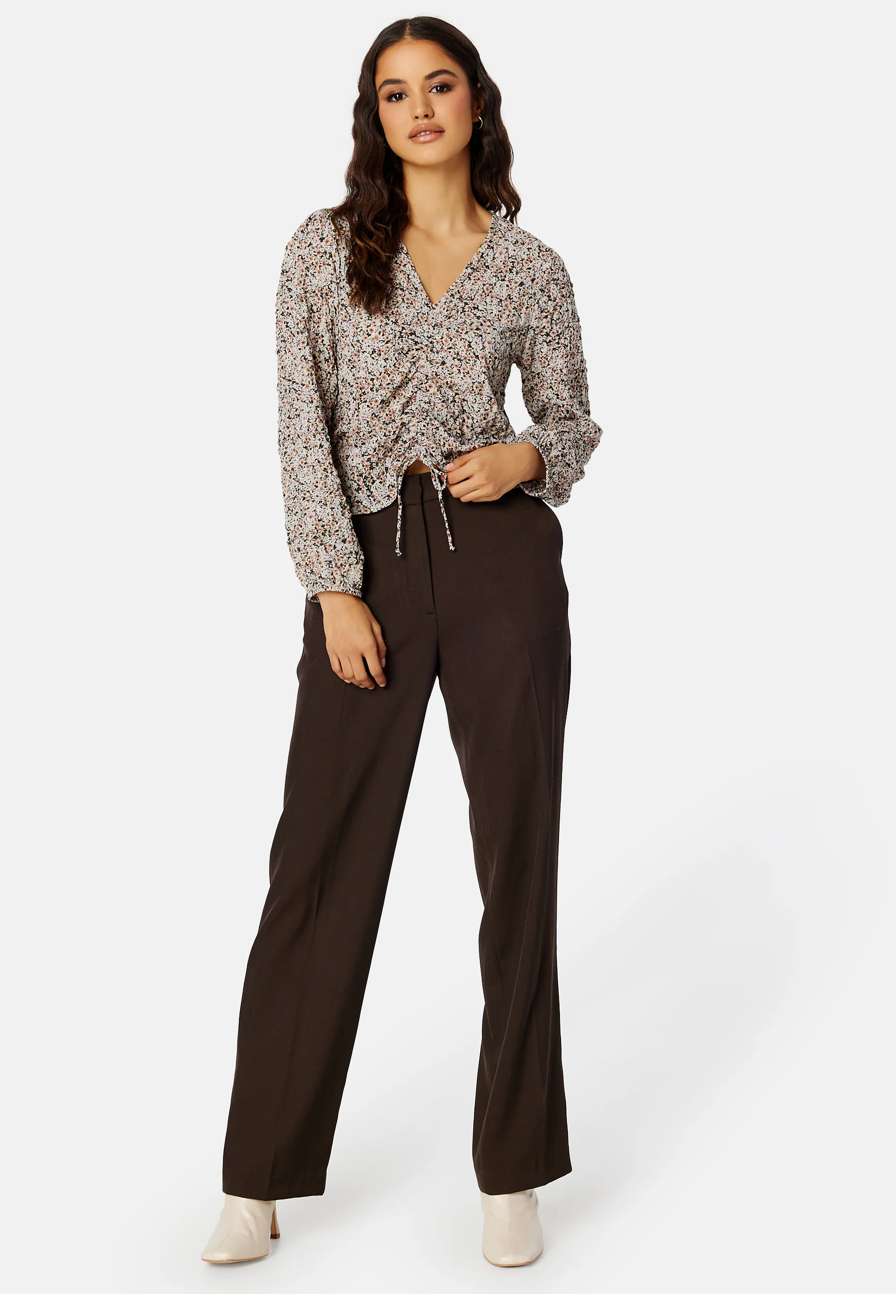 Heidi L/S Ruching Top - Image 2