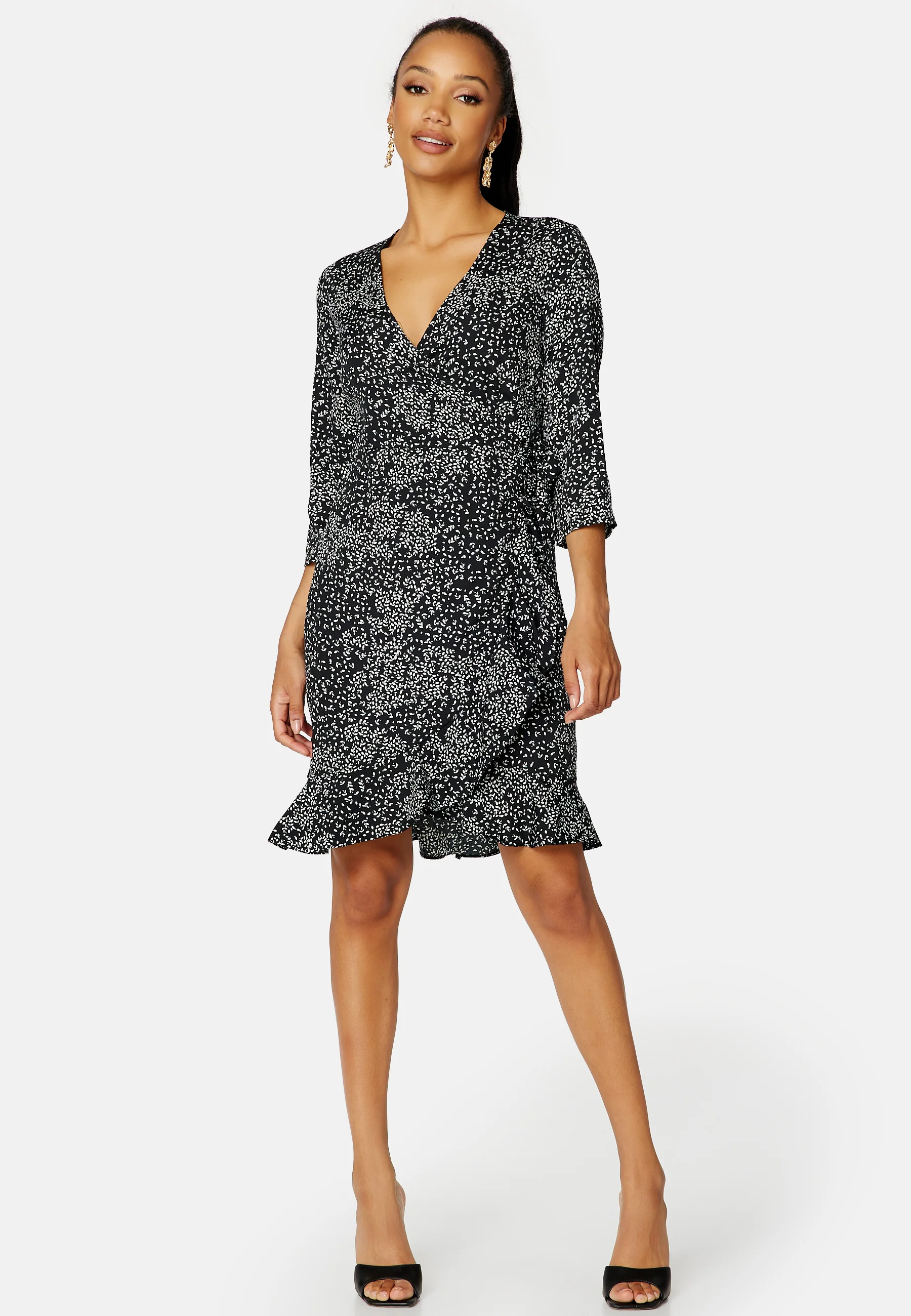 Henna 3/4 Wrap Dress - Image 3