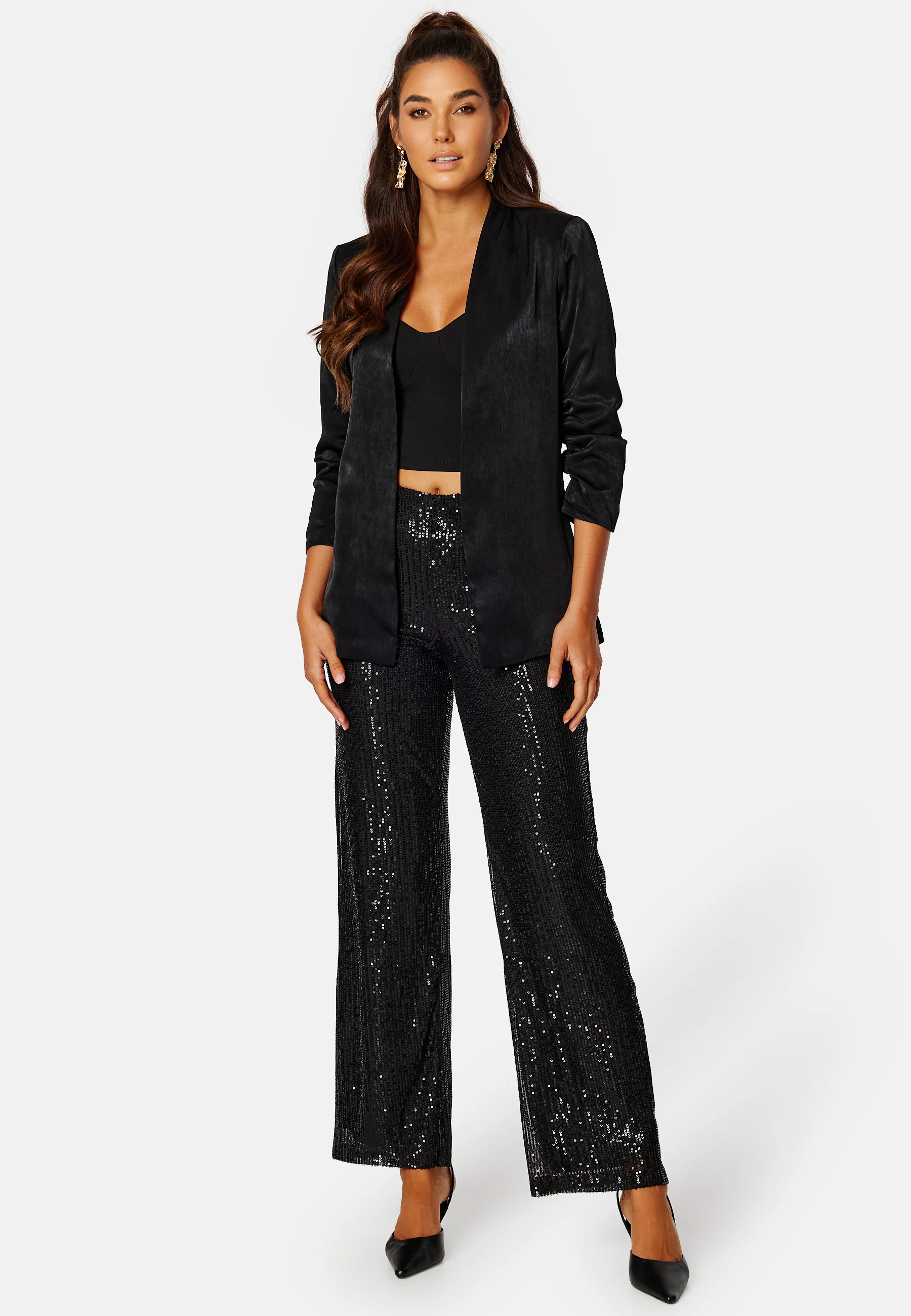 Her Sateen 3/4 Blazer - Image 2