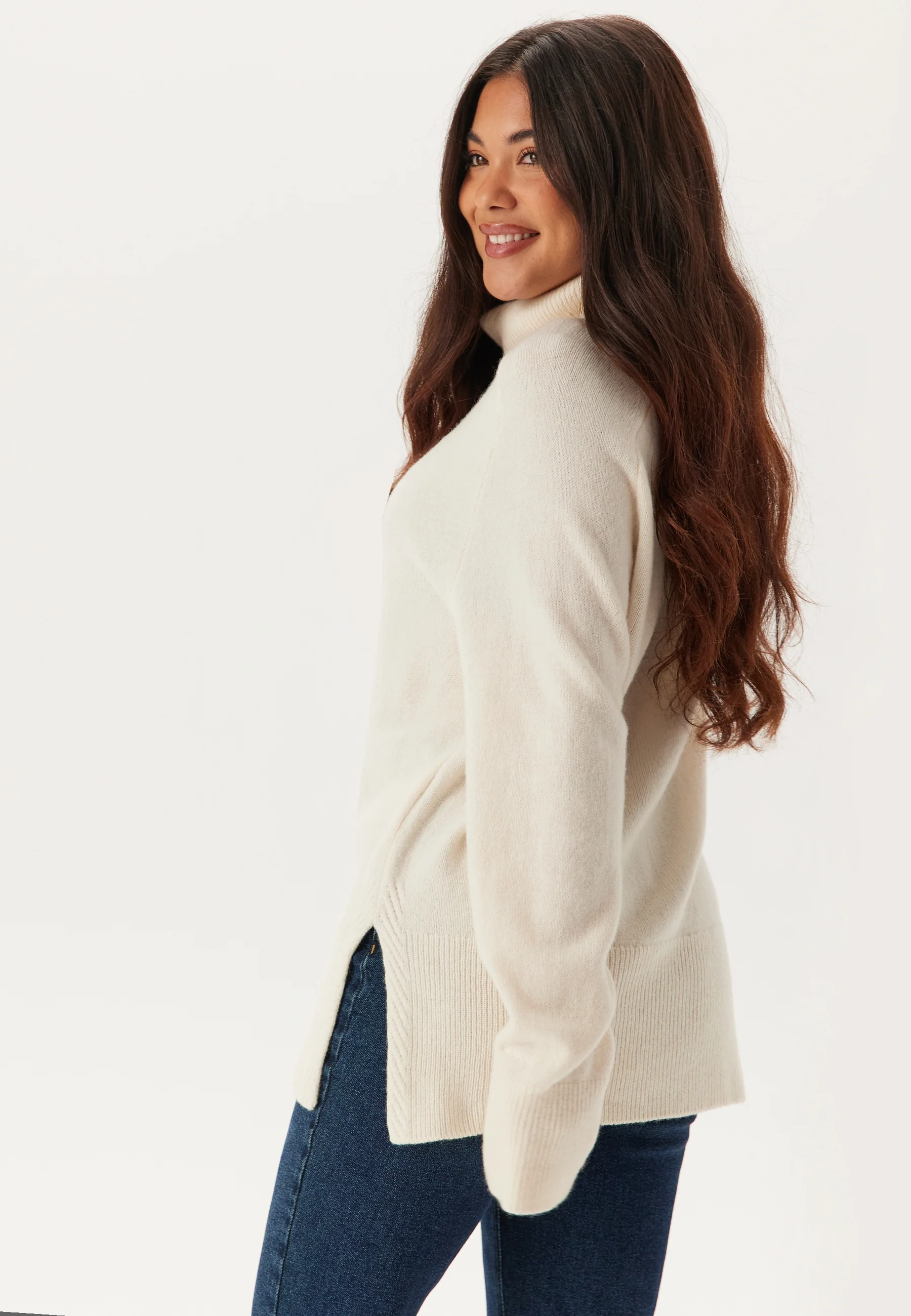 Herringbone Detail Rollneck - Image 2