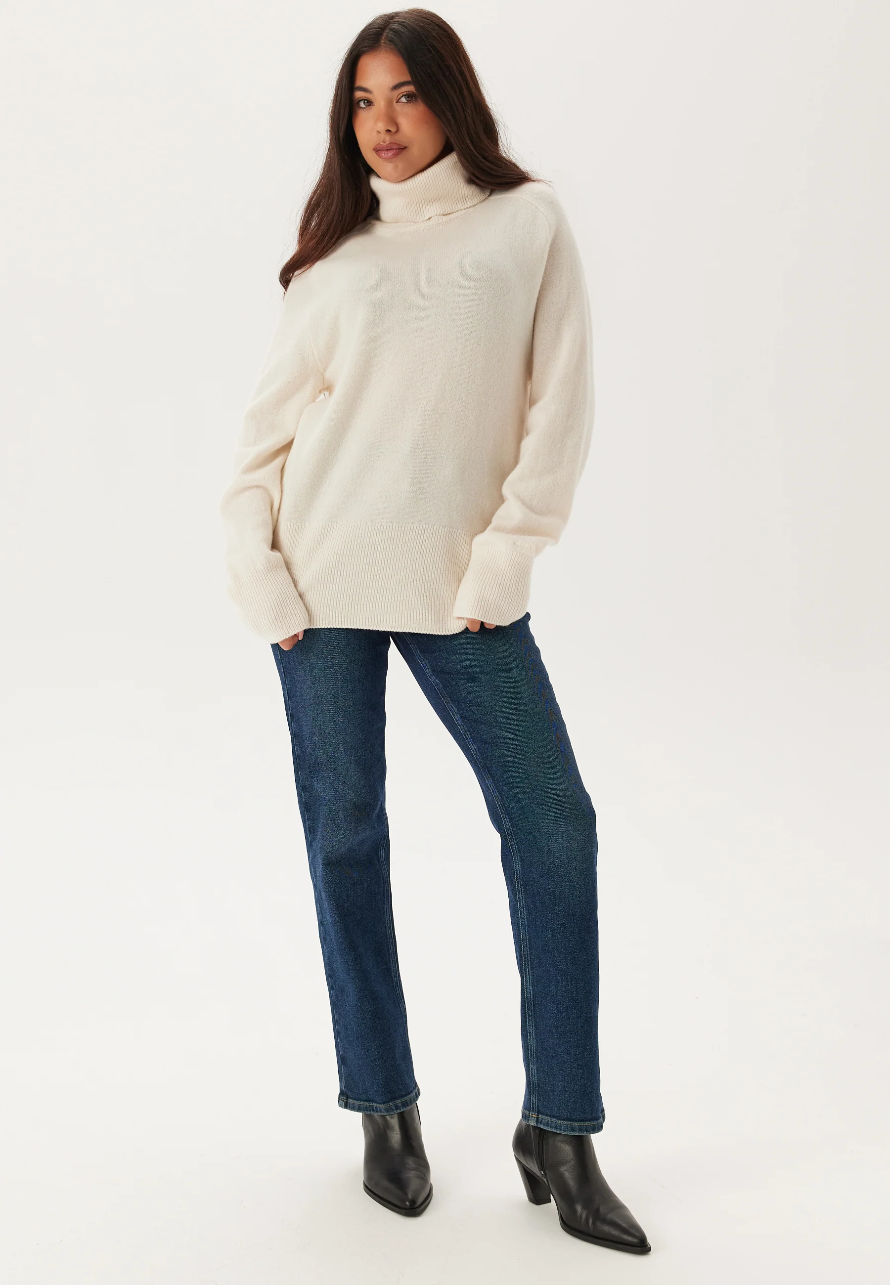 Herringbone Detail Rollneck - Image 3