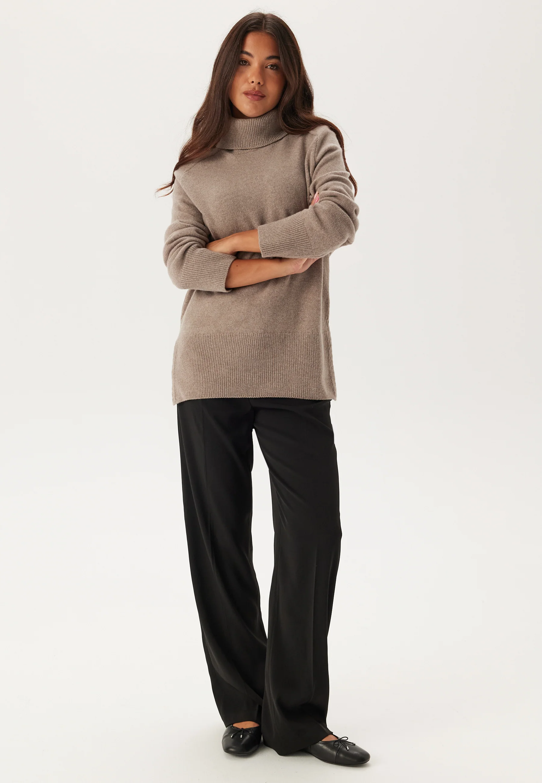 Herringbone Detail Rollneck - Image 3