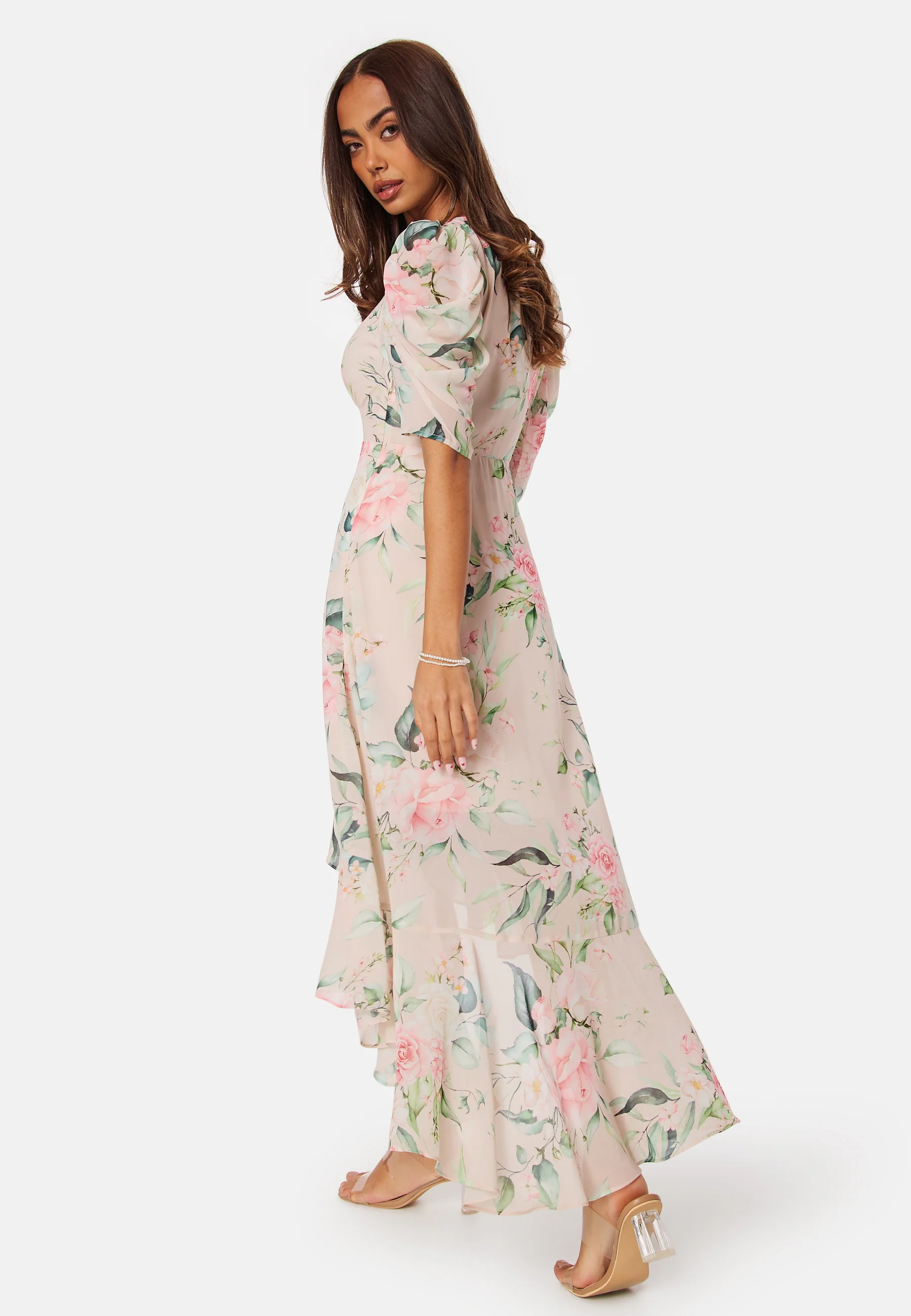 High-Low Short Sleeve Dress - Image 3