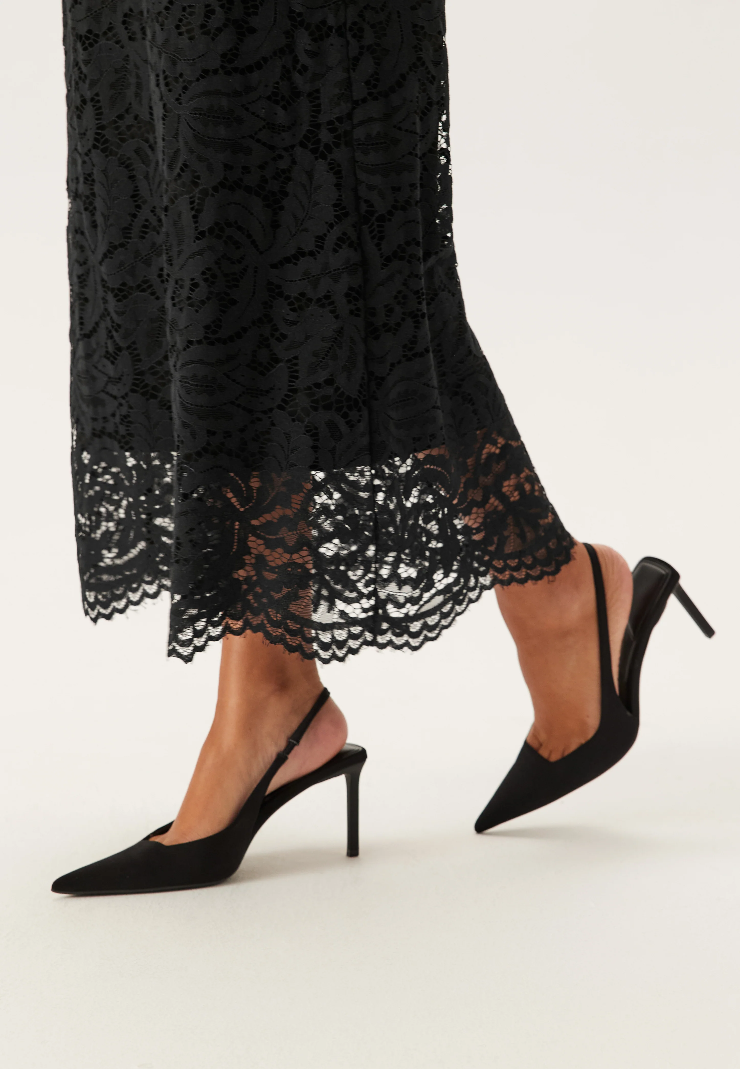 High Neck Cotton Lace Dress - Image 5