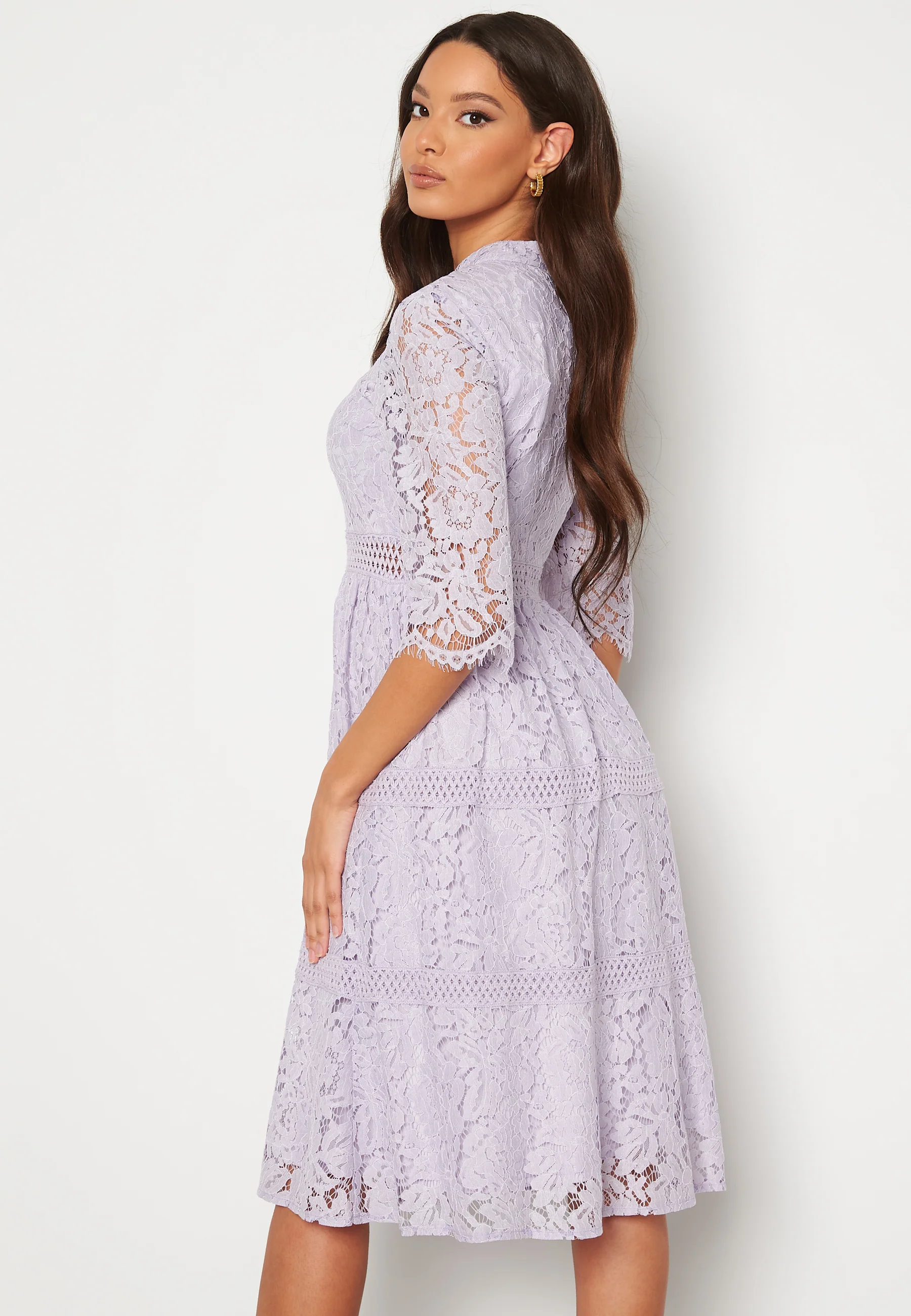 High Neck Lace Dress - Image 3