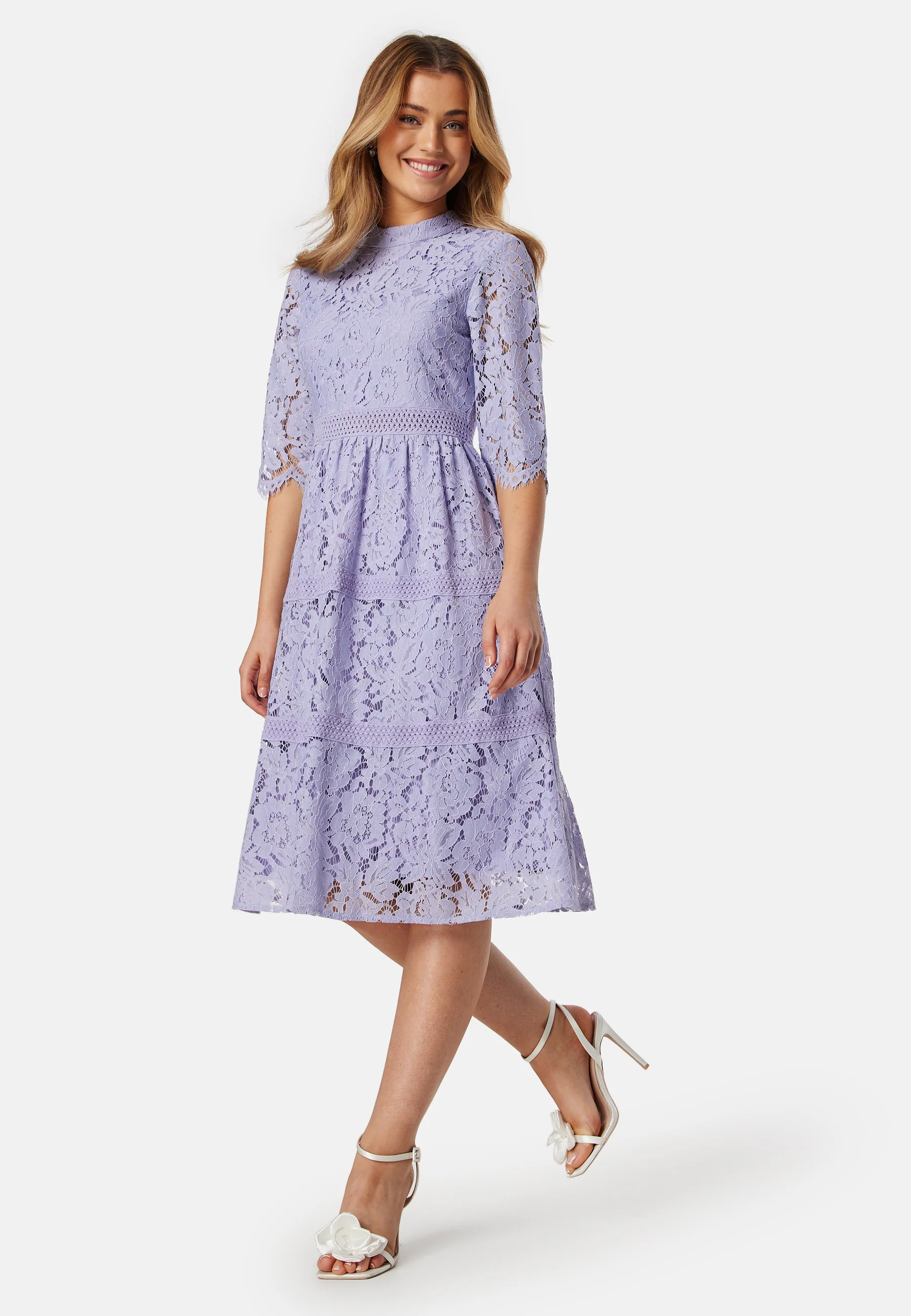 High Neck Lace Dress - Image 2