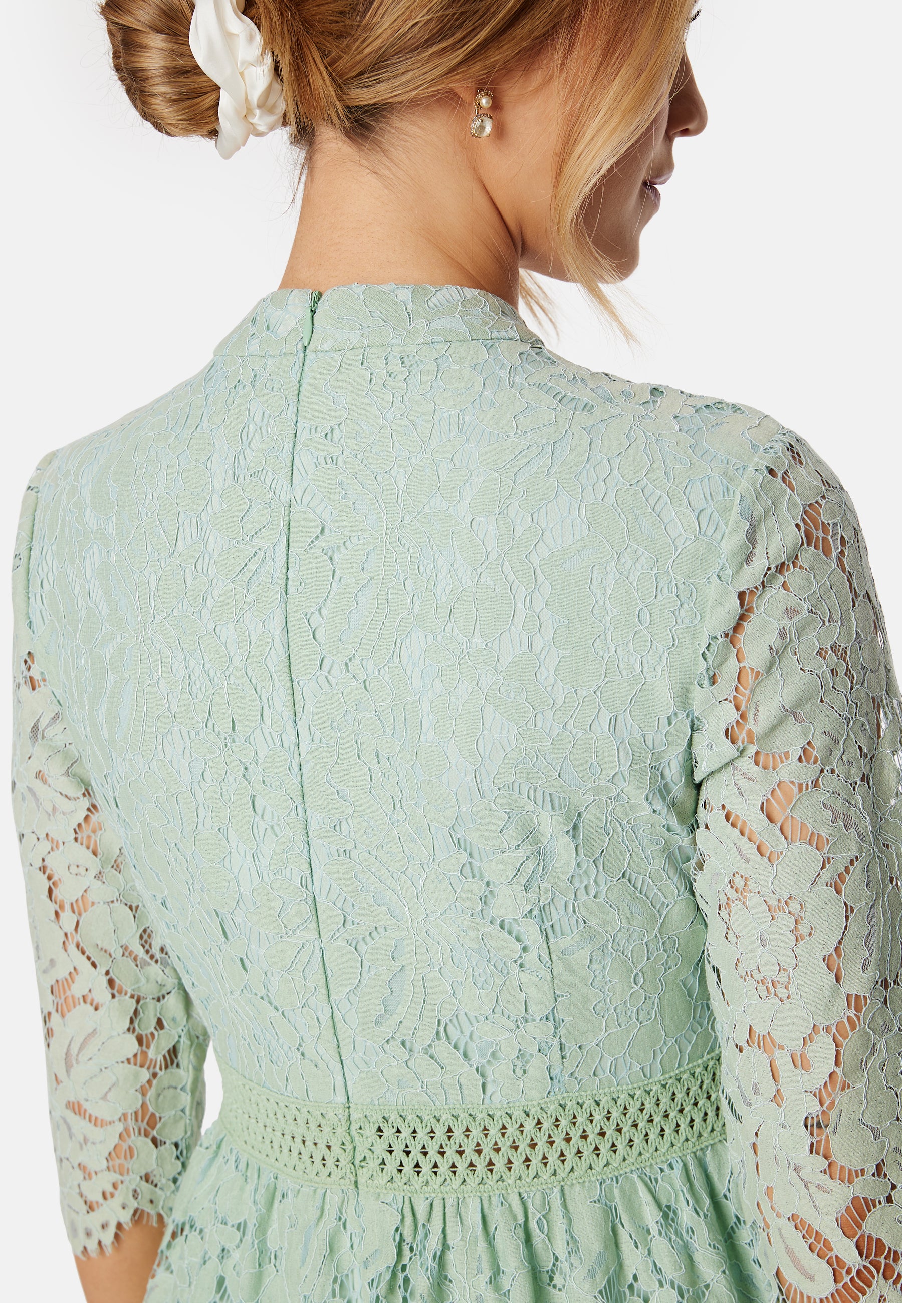 High Neck Lace Dress - Image 5