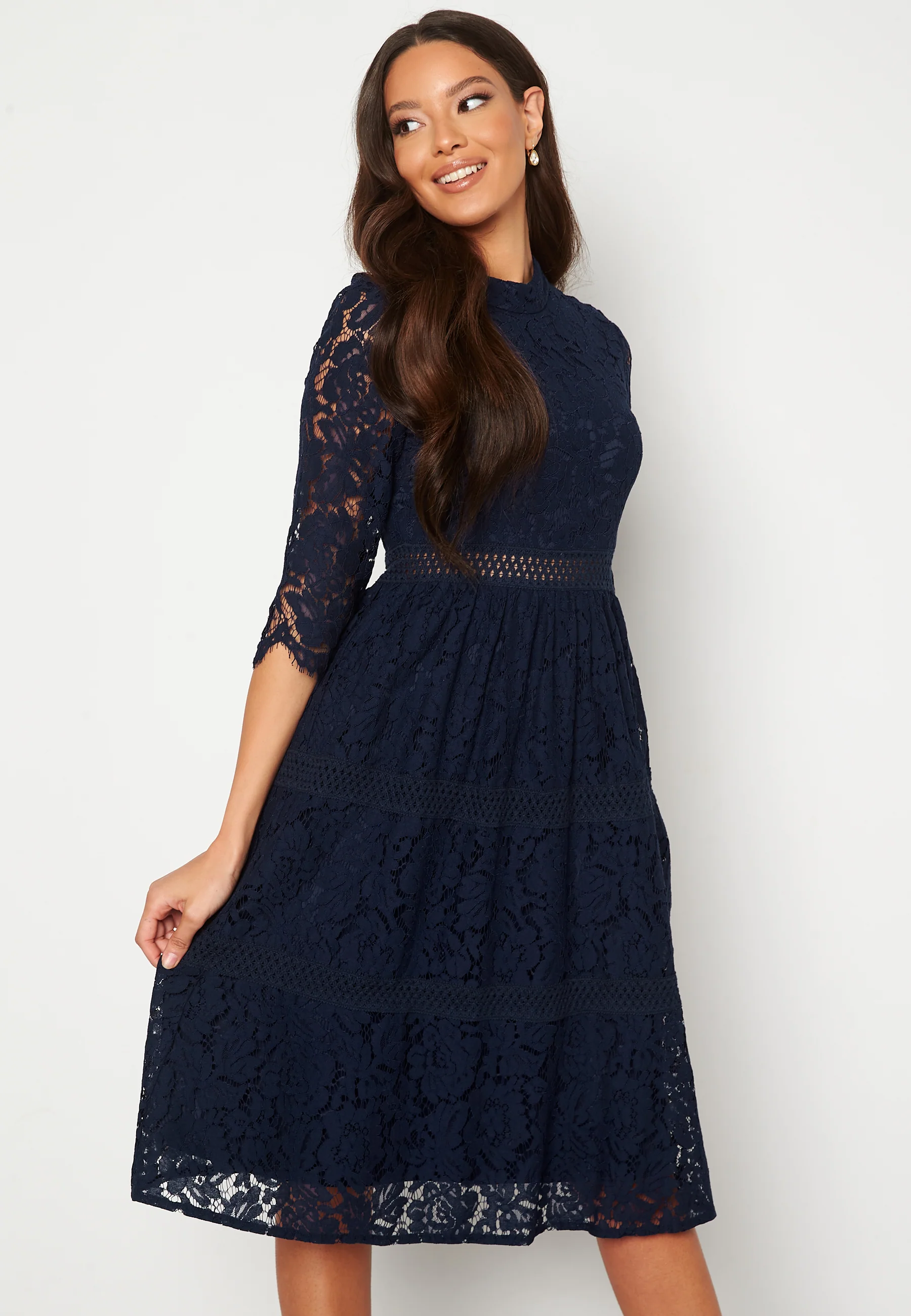High Neck Lace Dress - Image 2