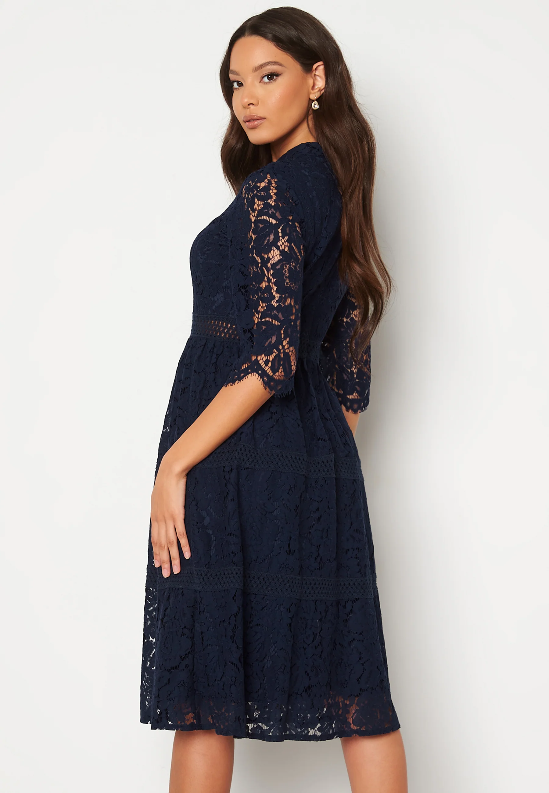 High Neck Lace Dress - Image 3